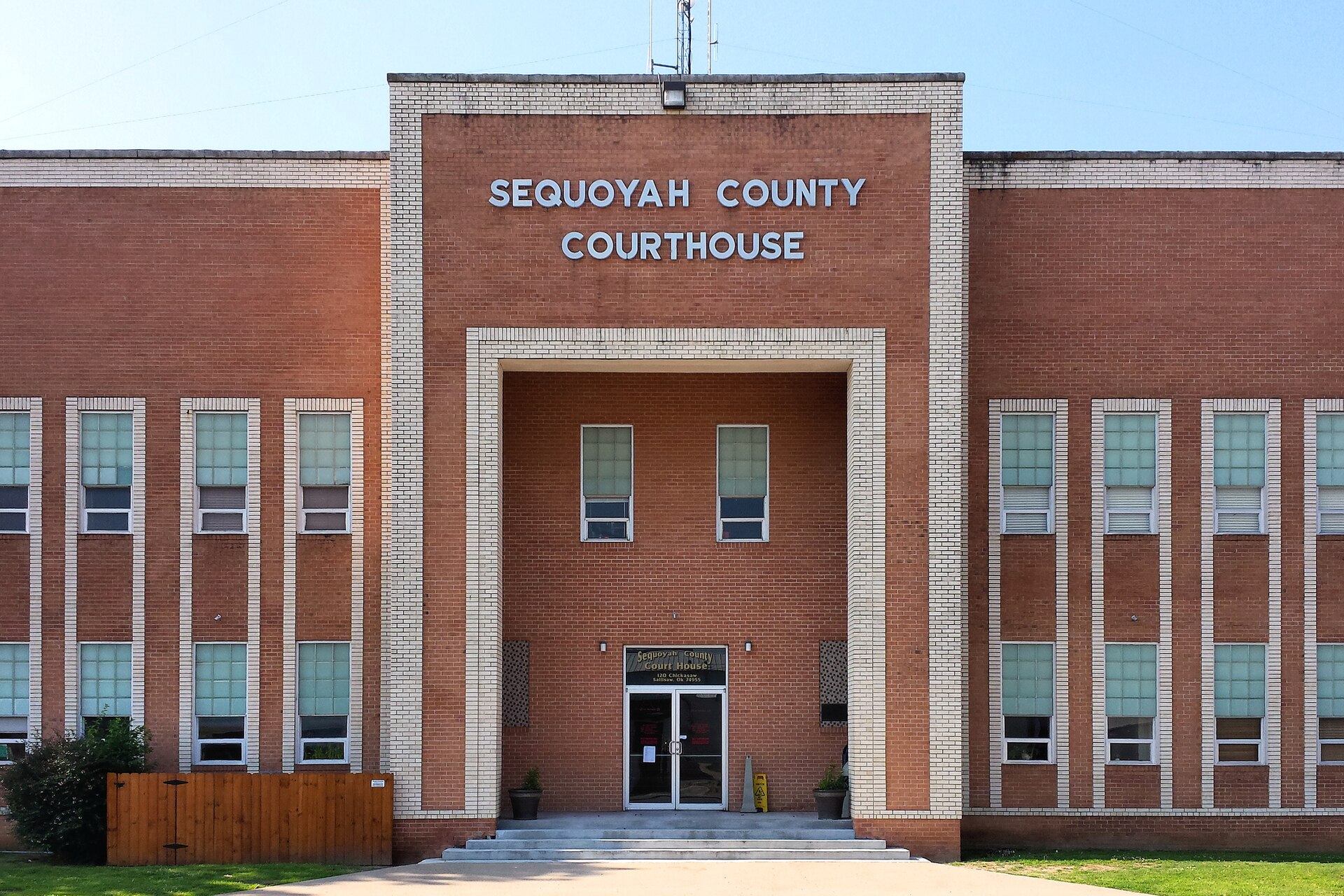 The Sequoyah County Courthouse in Sallisaw, Oklahoma, United States.