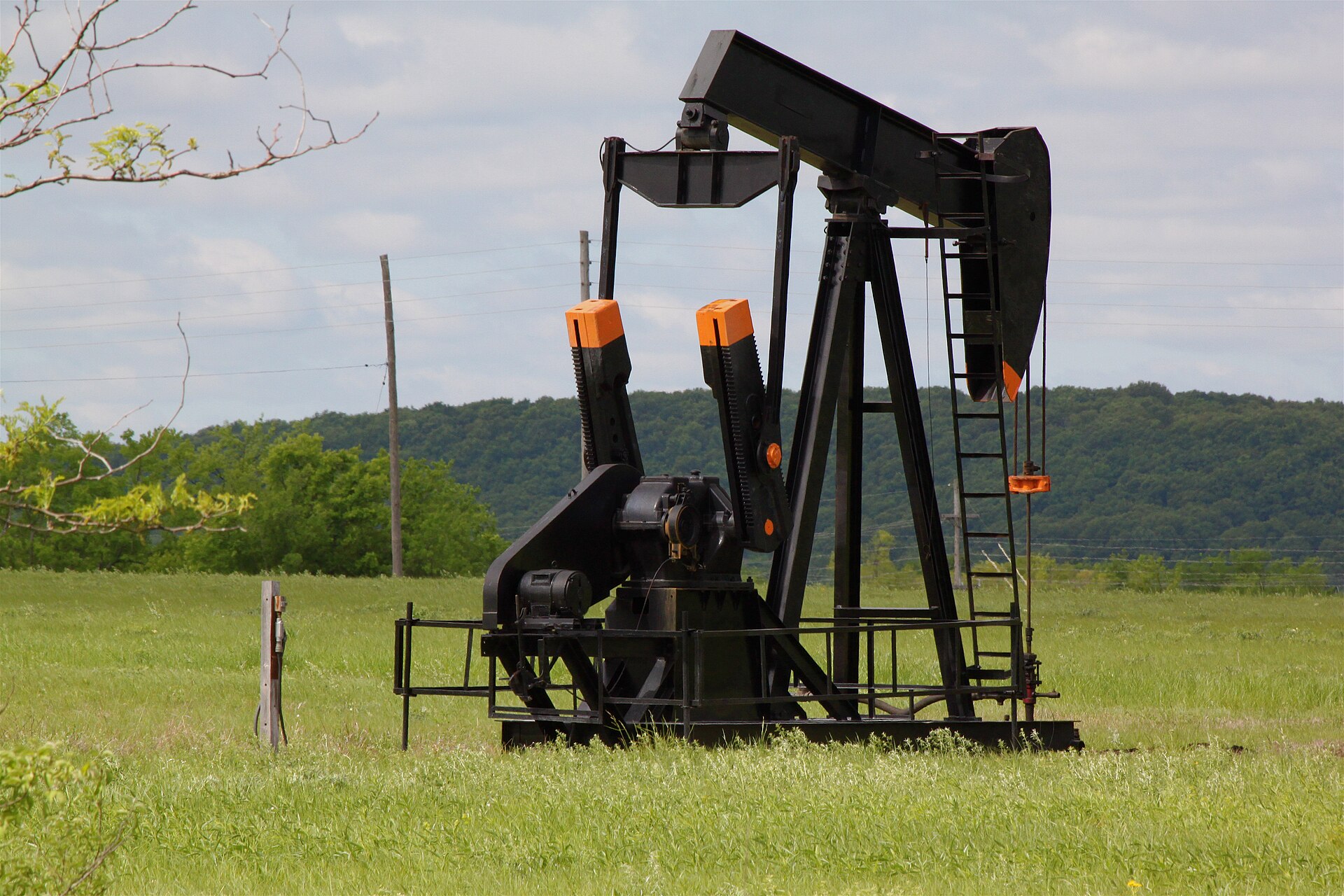 Oil pump in Glenpool, Oklahoma.
