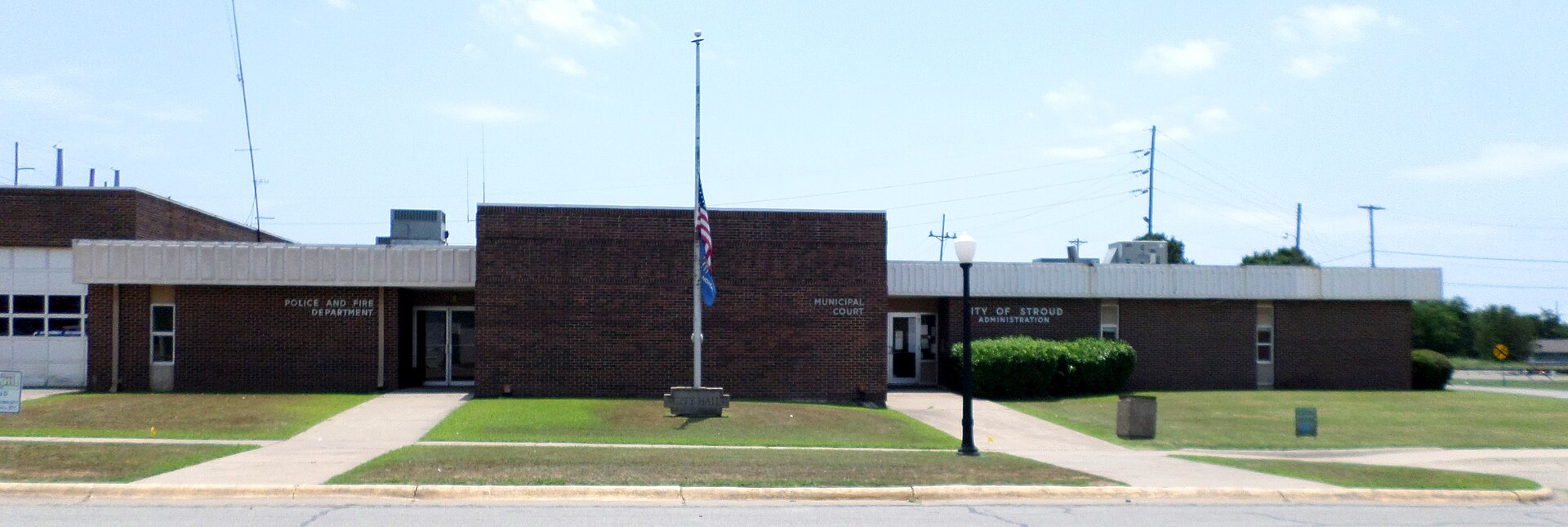 Stroud City Hall, located at 220 W. 2nd St., Stroud, OK. — Oklahoma