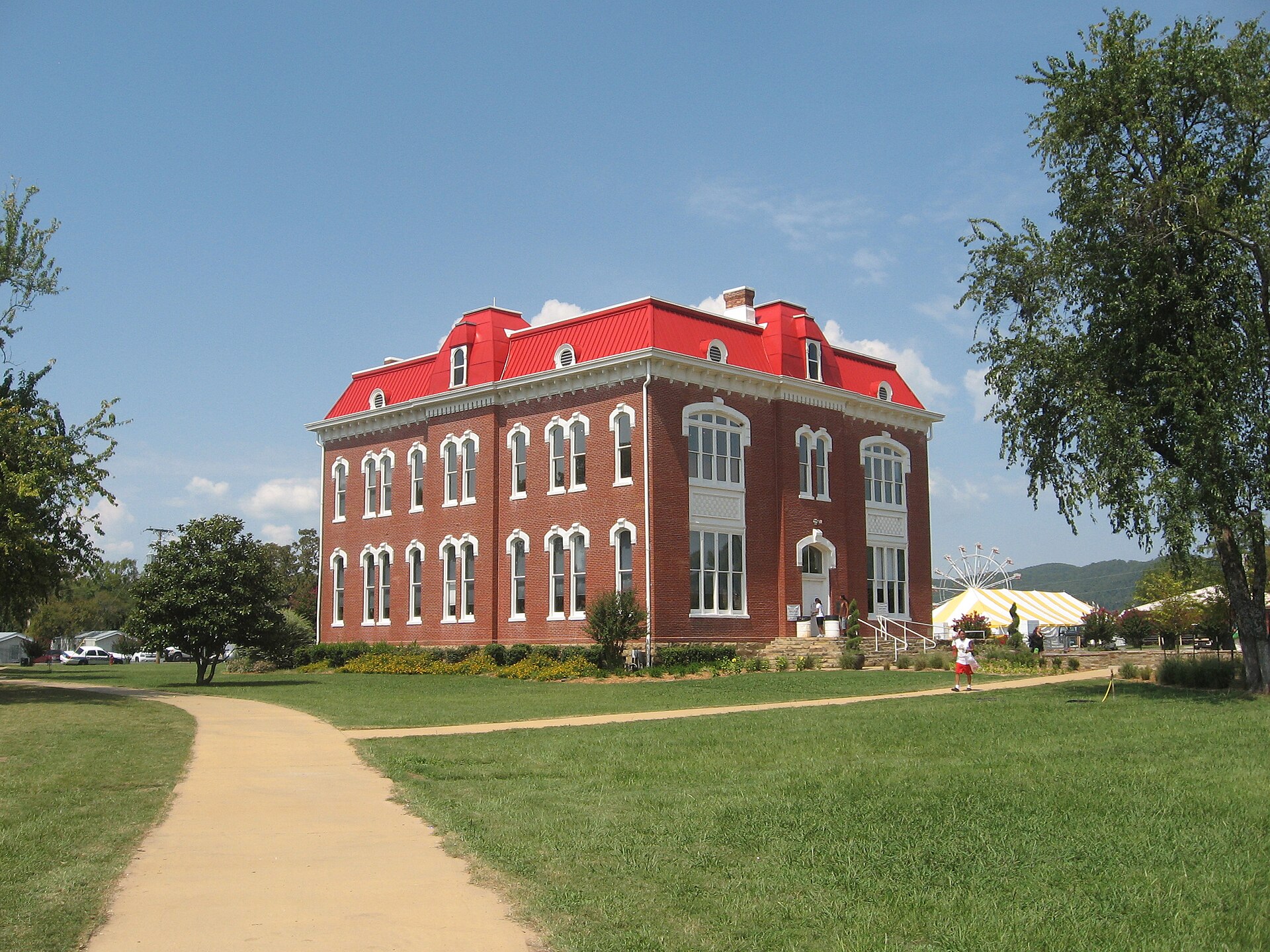 The Choctaw Capitol Museum and Judicial Department, Tuskahoma, Oklahoma.