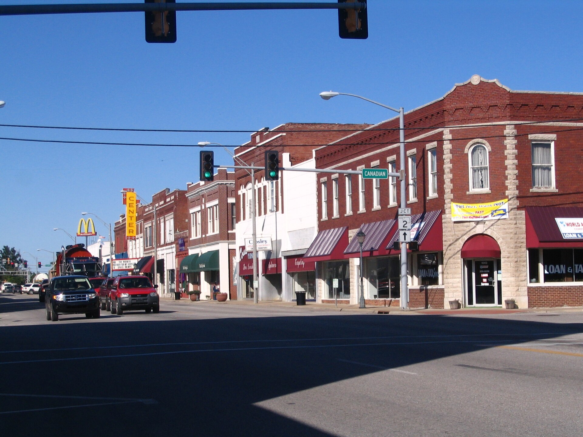 Downtown Vinita, OK on US Route 66 — Oklahoma
