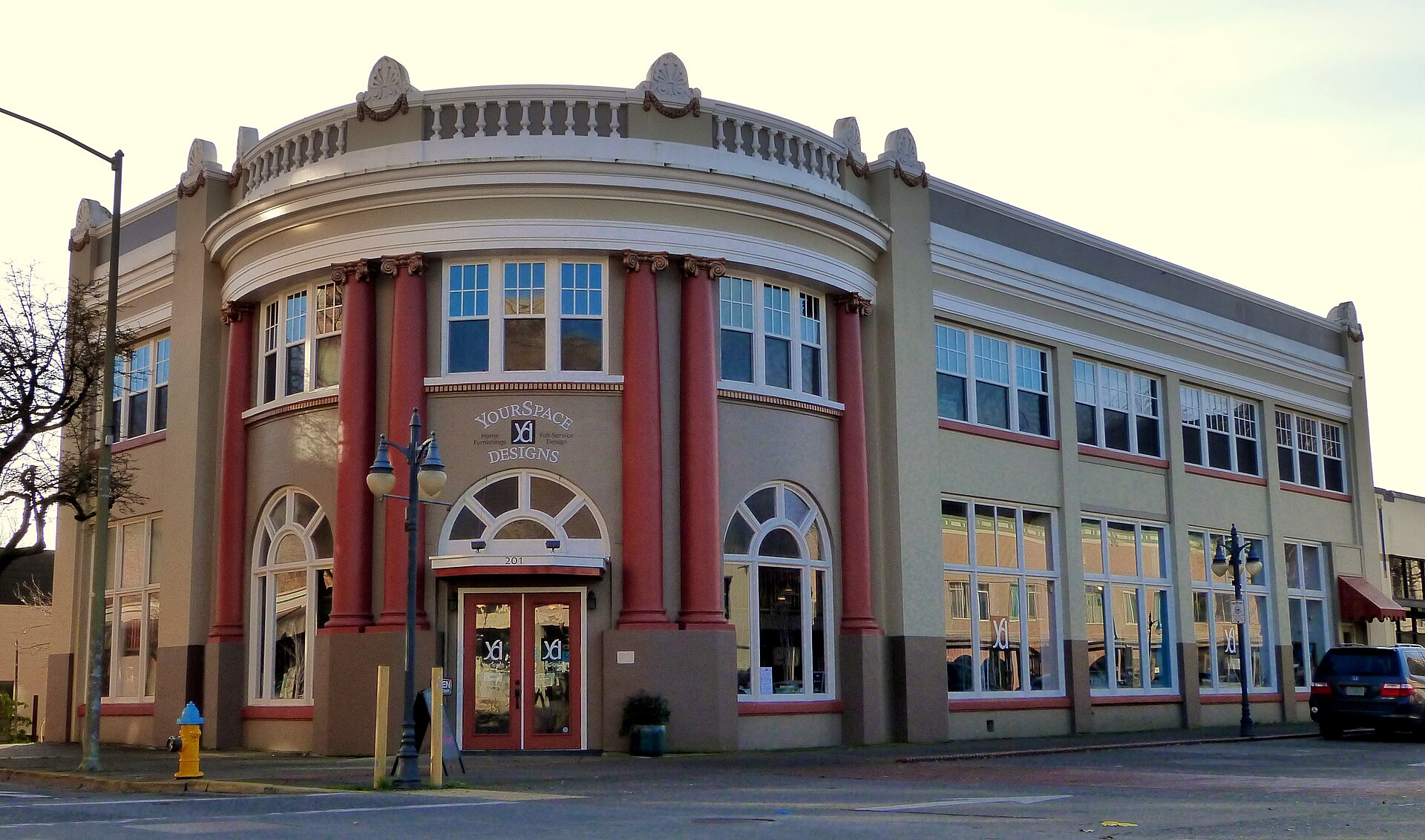 The historic Coos Bay National Bank Building (built 1923), located at 201 Central Avenue in Coos Bay, Oregon, United States, is listed on the US National Register of Historic Places. — Coos County, Oregon