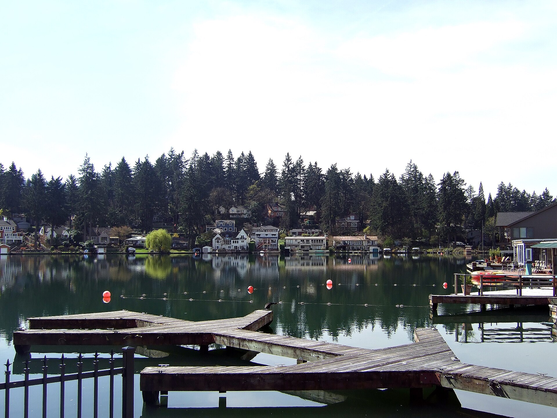 View of Lakewood Bay, Oswego Lake, April 2008 — Lake Oswego, Oregon