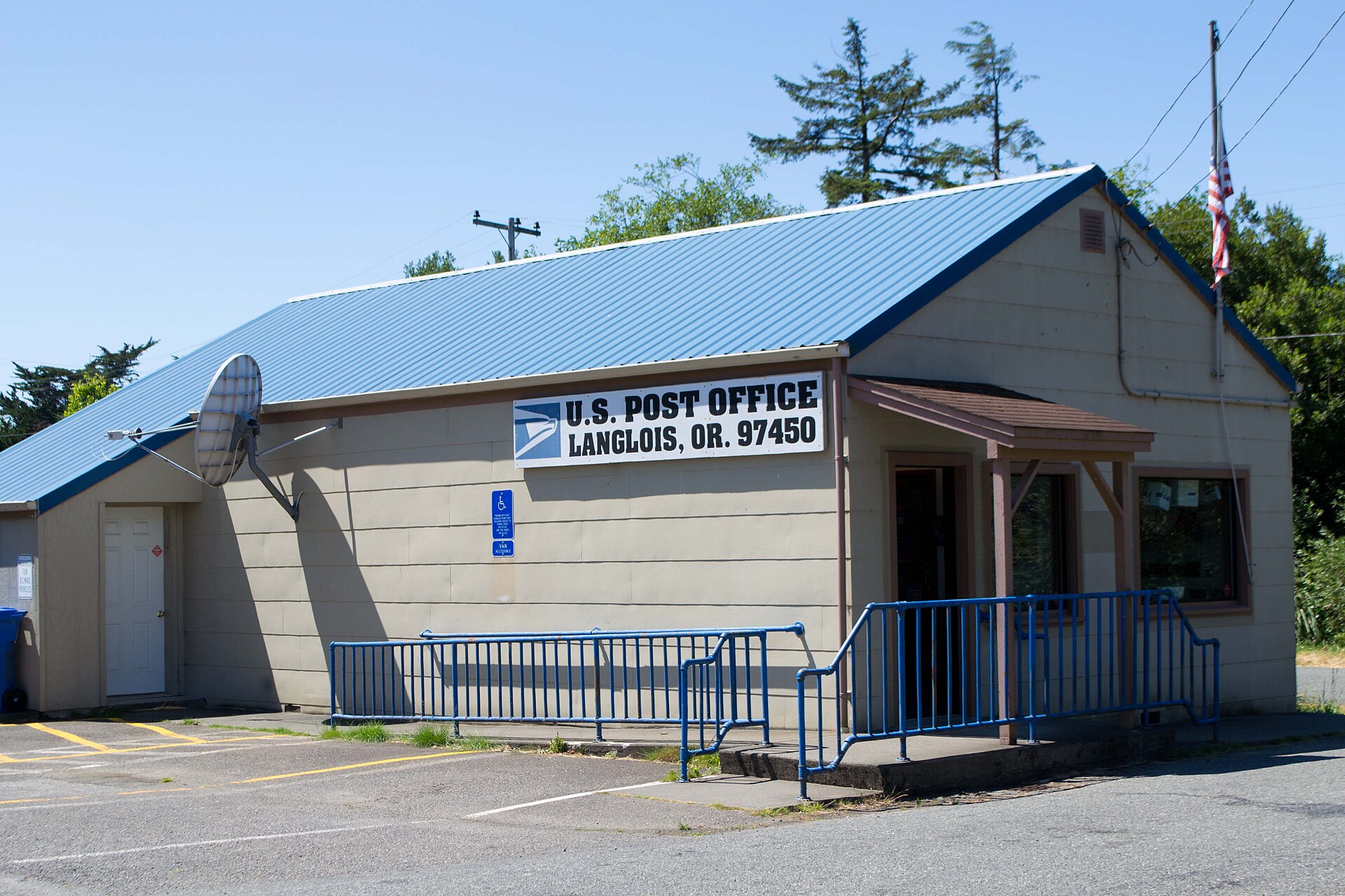 Post office on Second Street — Langlois, Oregon
