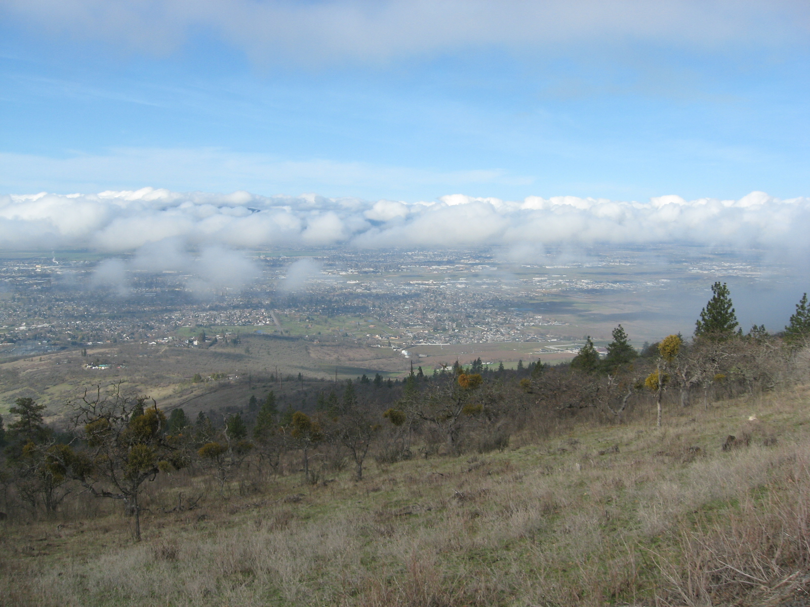 Medford, Oregon, from Roxy Ann Peak, facing west