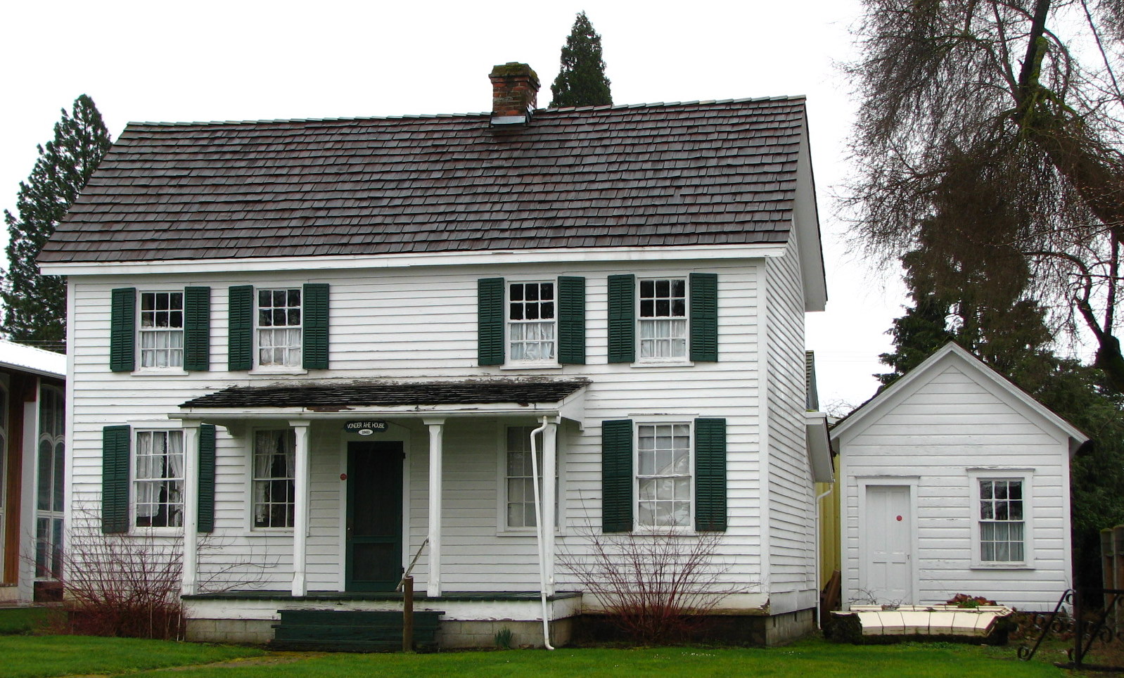 The historic Fred Vonder Ahe House and Summer Kitchen (built 1869), located at 625 Metzler Avenue in Molalla, Oregon, United States, is listed on the US National Register of Historic Places.