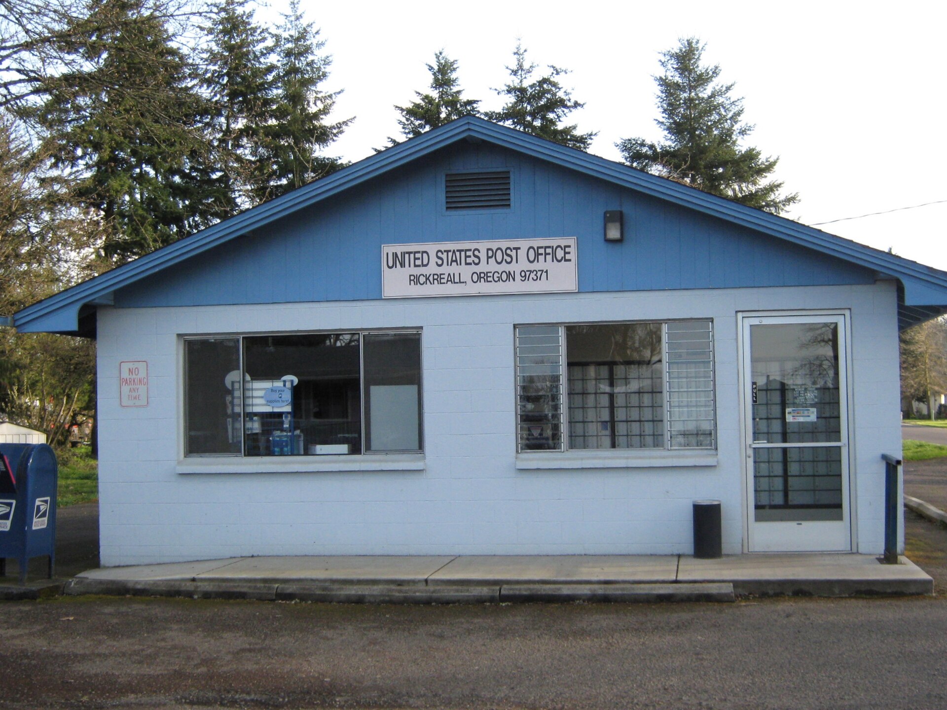 Rickreall Post Office in Rickreall, Polk County, Oregon, United States.