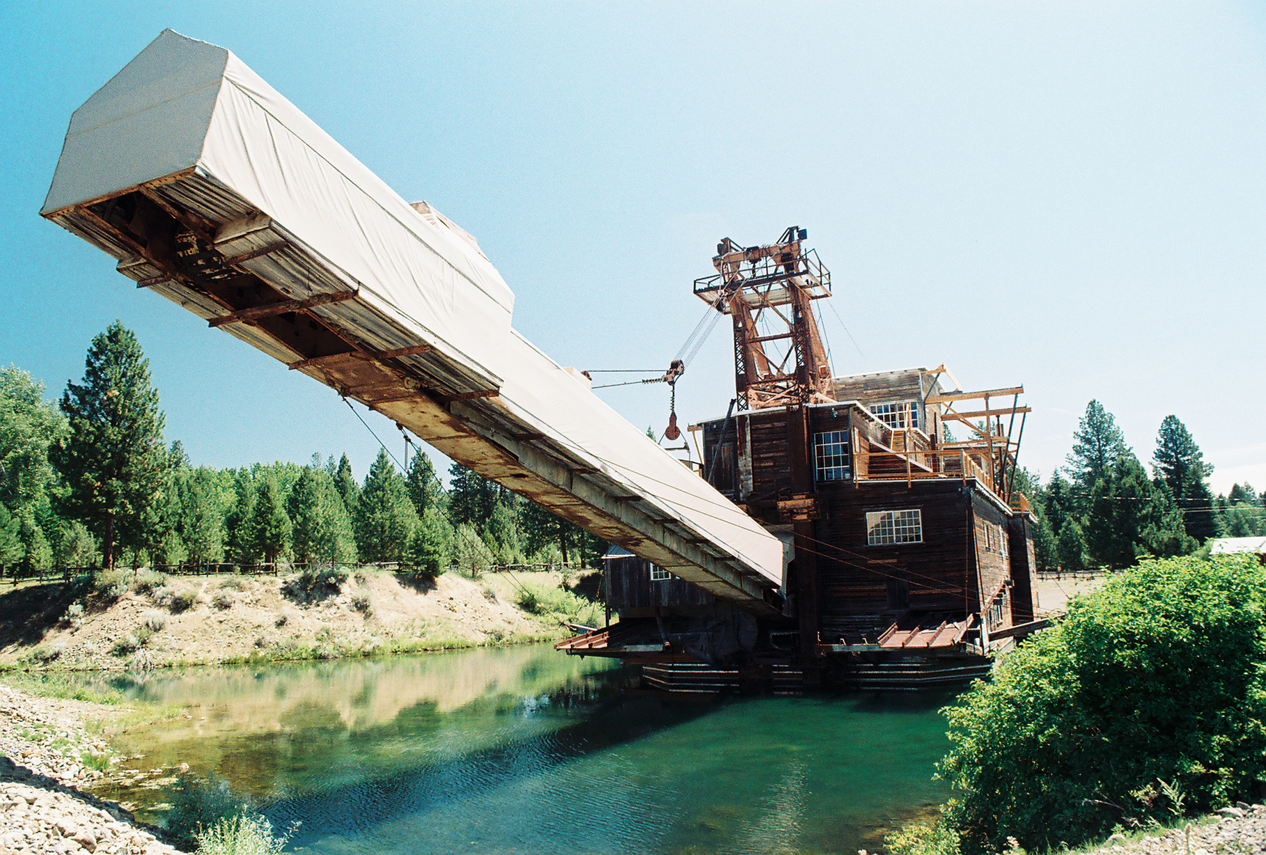 Gold Dredge in Sumpter, OR and they thought that environmental damage would fix itself. — Oregon