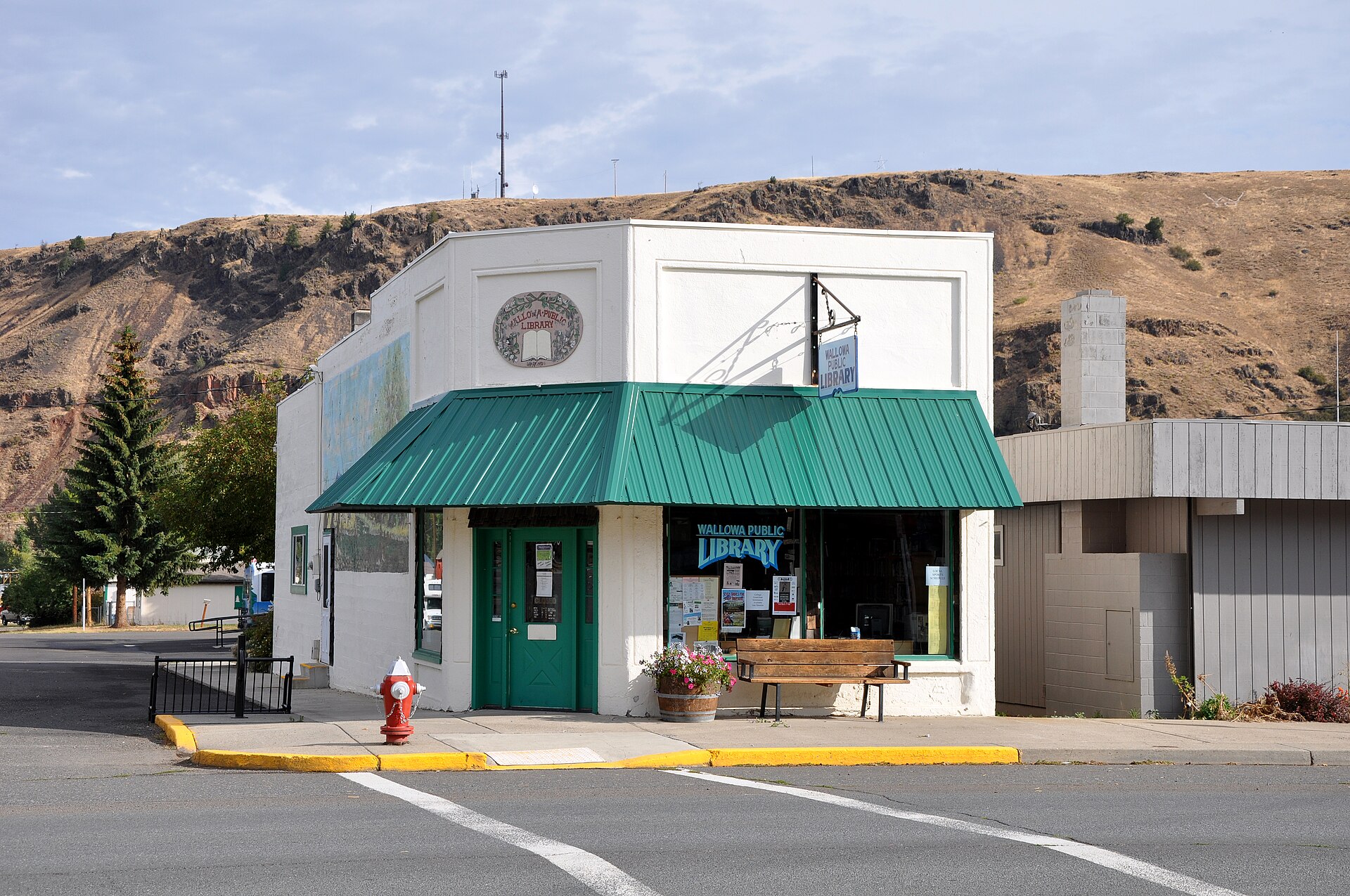 Wallowa Public Library in Wallowa, Oregon, in the United States