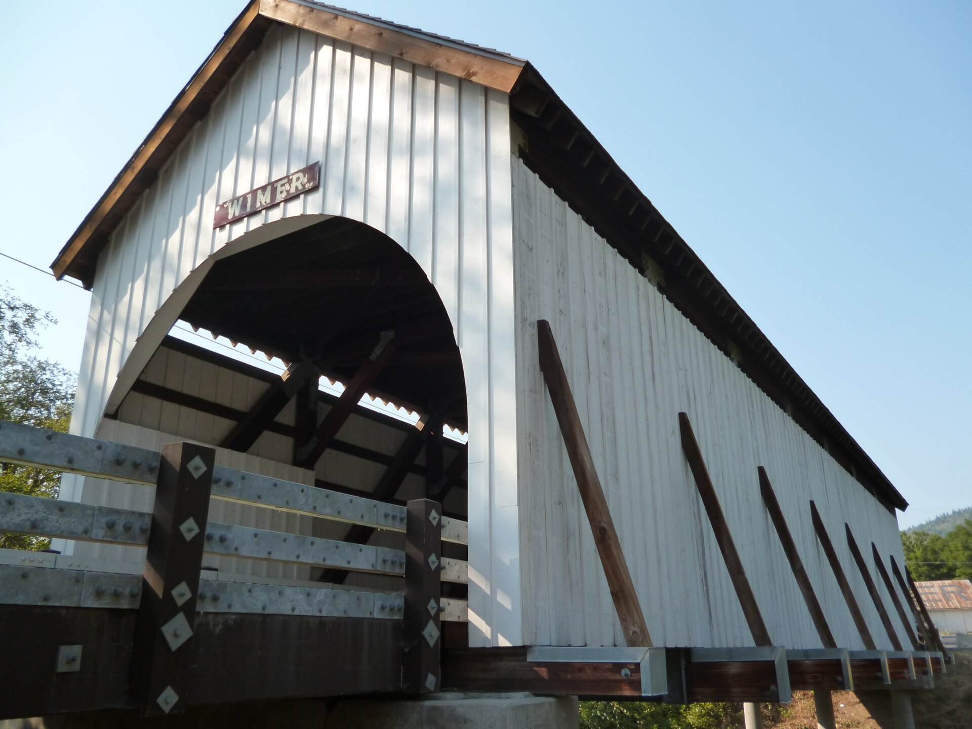 The New Wimer Bridge in Wimer, Oregon.