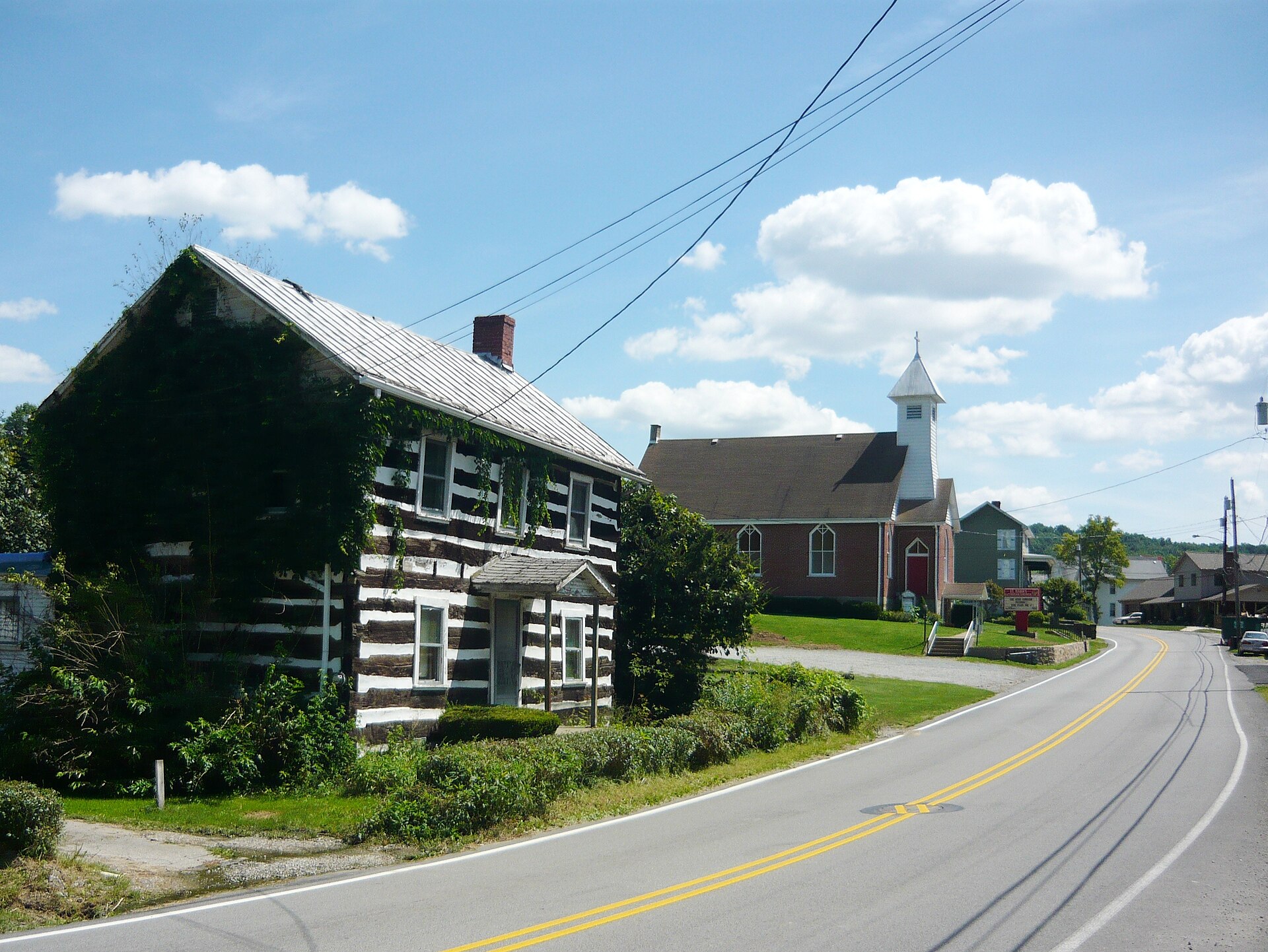 Looking north on Main Street, Arona, Westmoreland County, Pennsylvania.