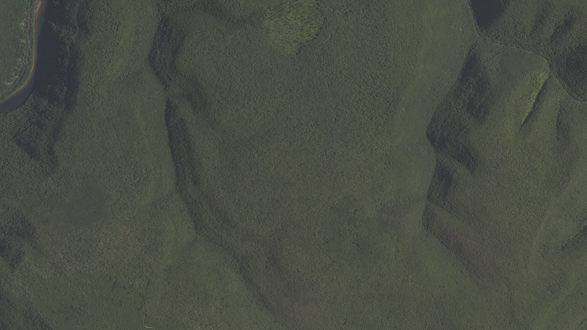 Natural-color aerial photograph of land around Noyes, Pennsylvania