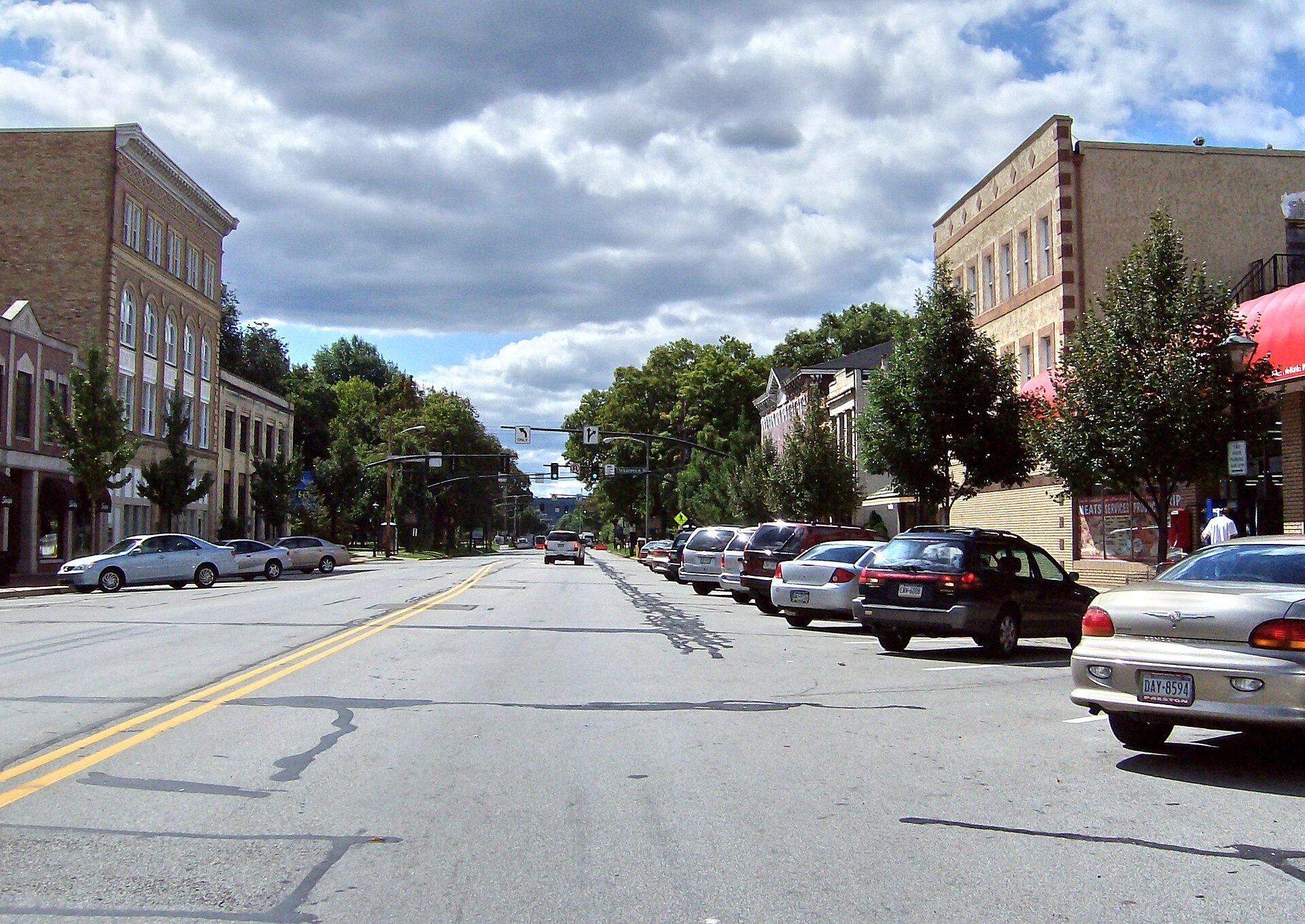 Downtown streets in Beaver, Pennsylvania