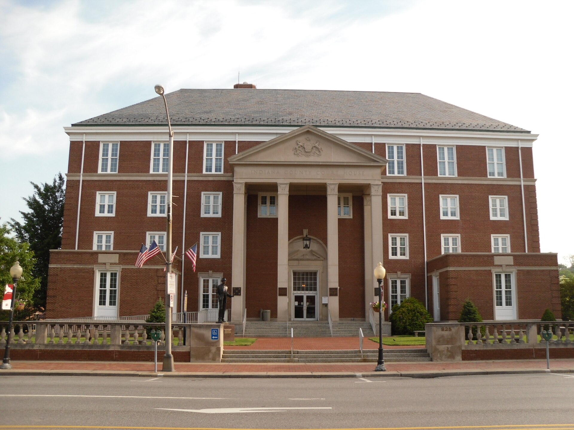 The Indiana County Courthouse in Indiana, Indiana County, Pennsylvania.