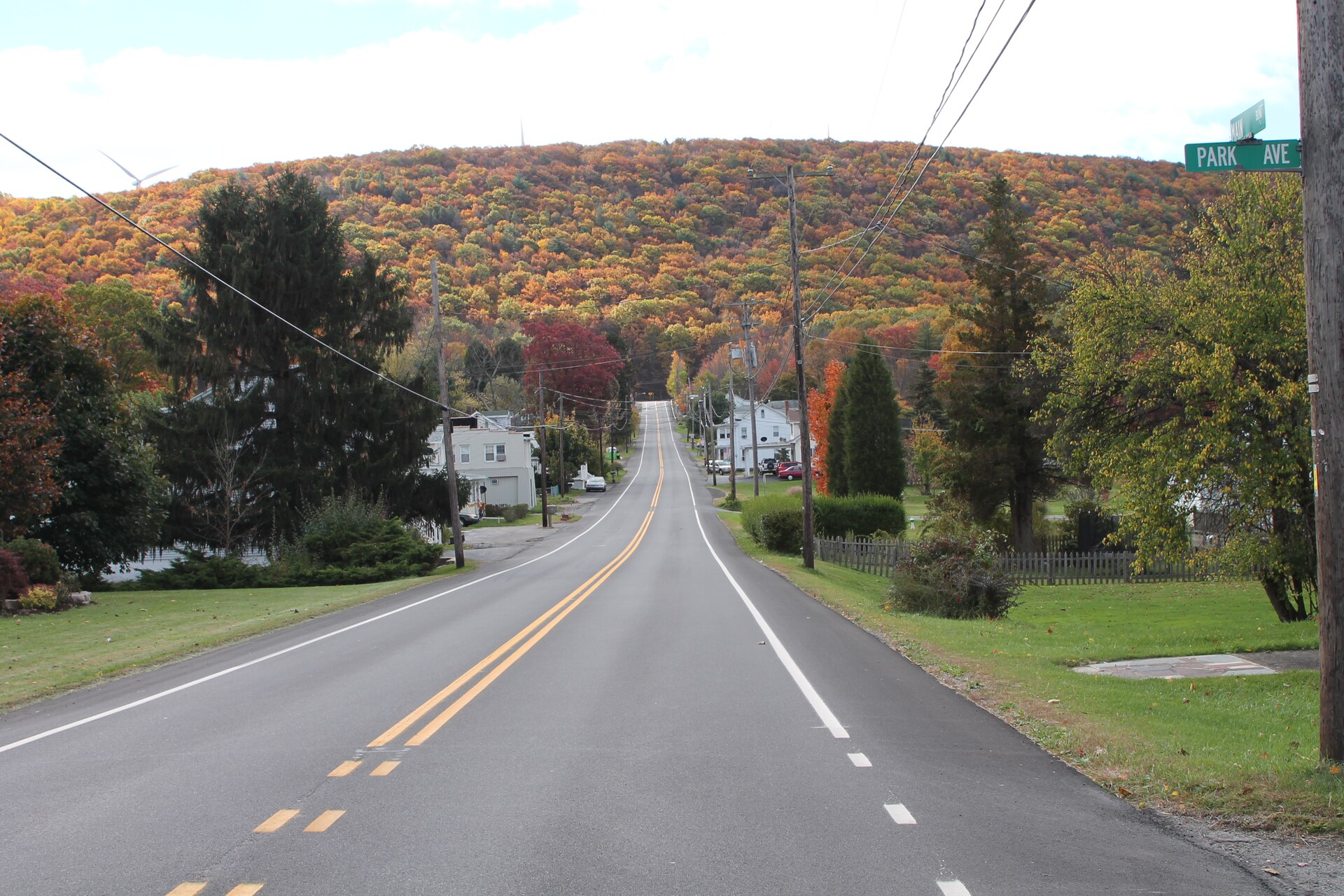Pennsylvania Route 339/924 in Brandonville, Pennsylvania