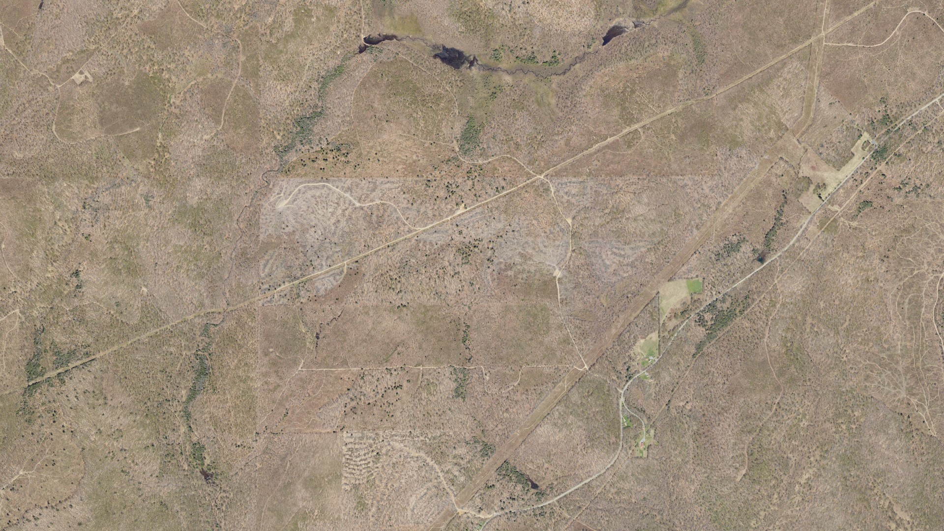 Aerial view of land around Sergeant, Pennsylvania