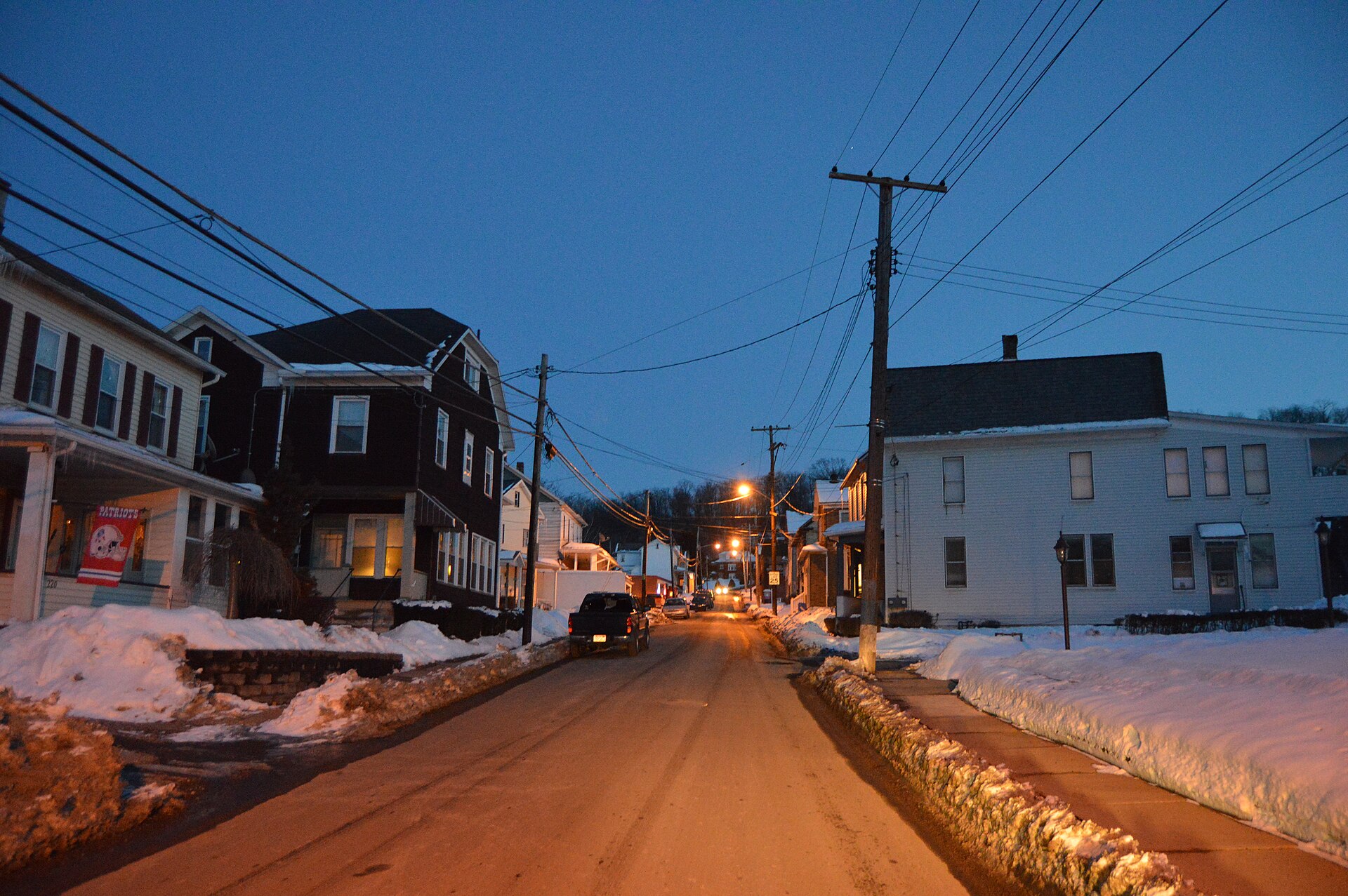 Street scene in Brownstown, Pennsylvania