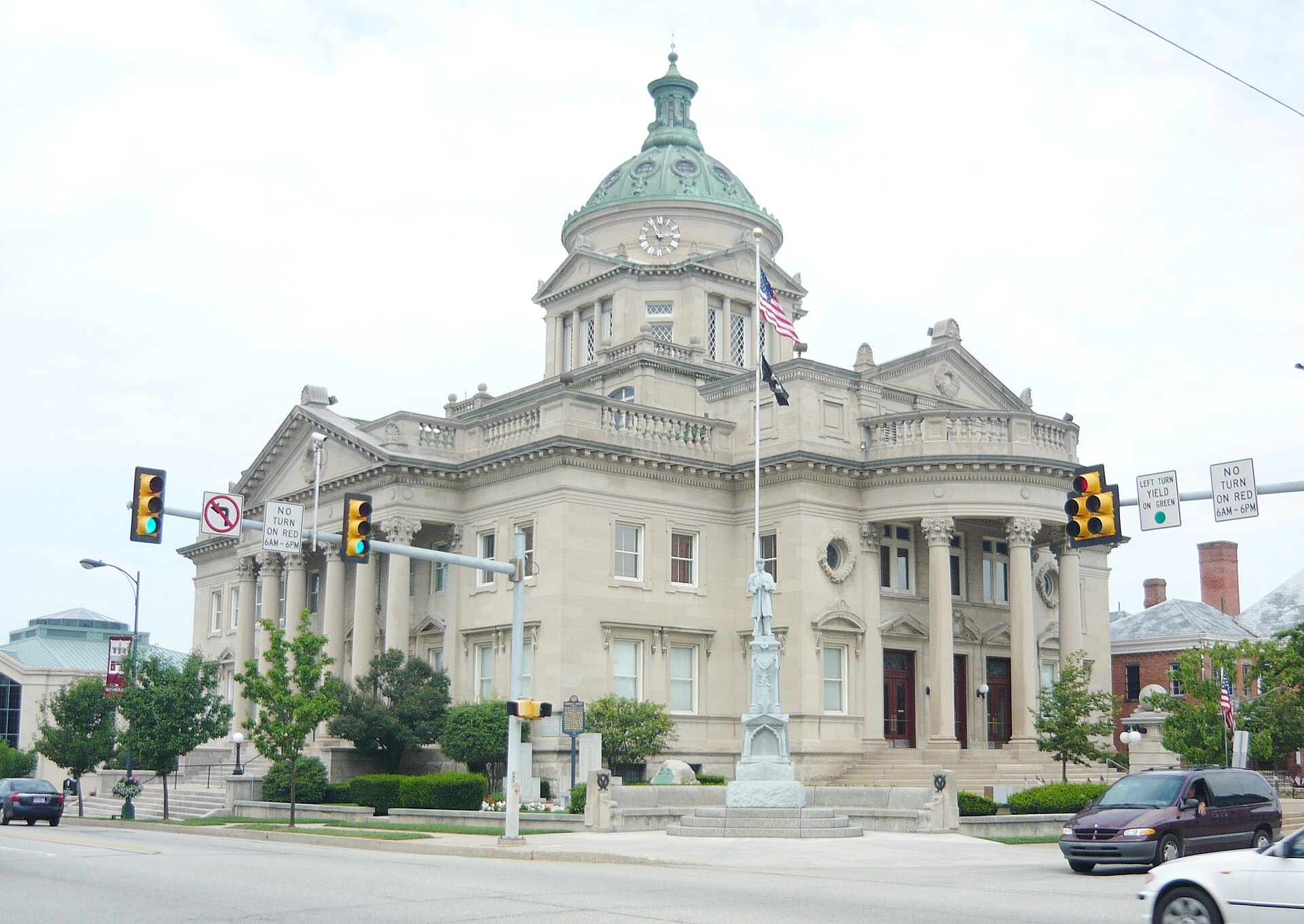 Somerset County Courthouse, 111 East Union Street (at North Center Street), Somerset, Somerset County, Pennsylvania. Built 1904-1906. Architect: J.C. Fulton. Builders: Caldwell and Drake.