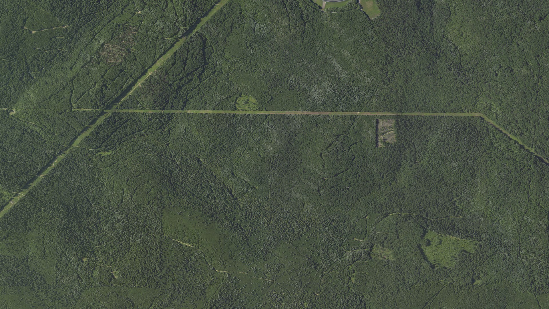 Aerial view of land around Mead, Pennsylvania