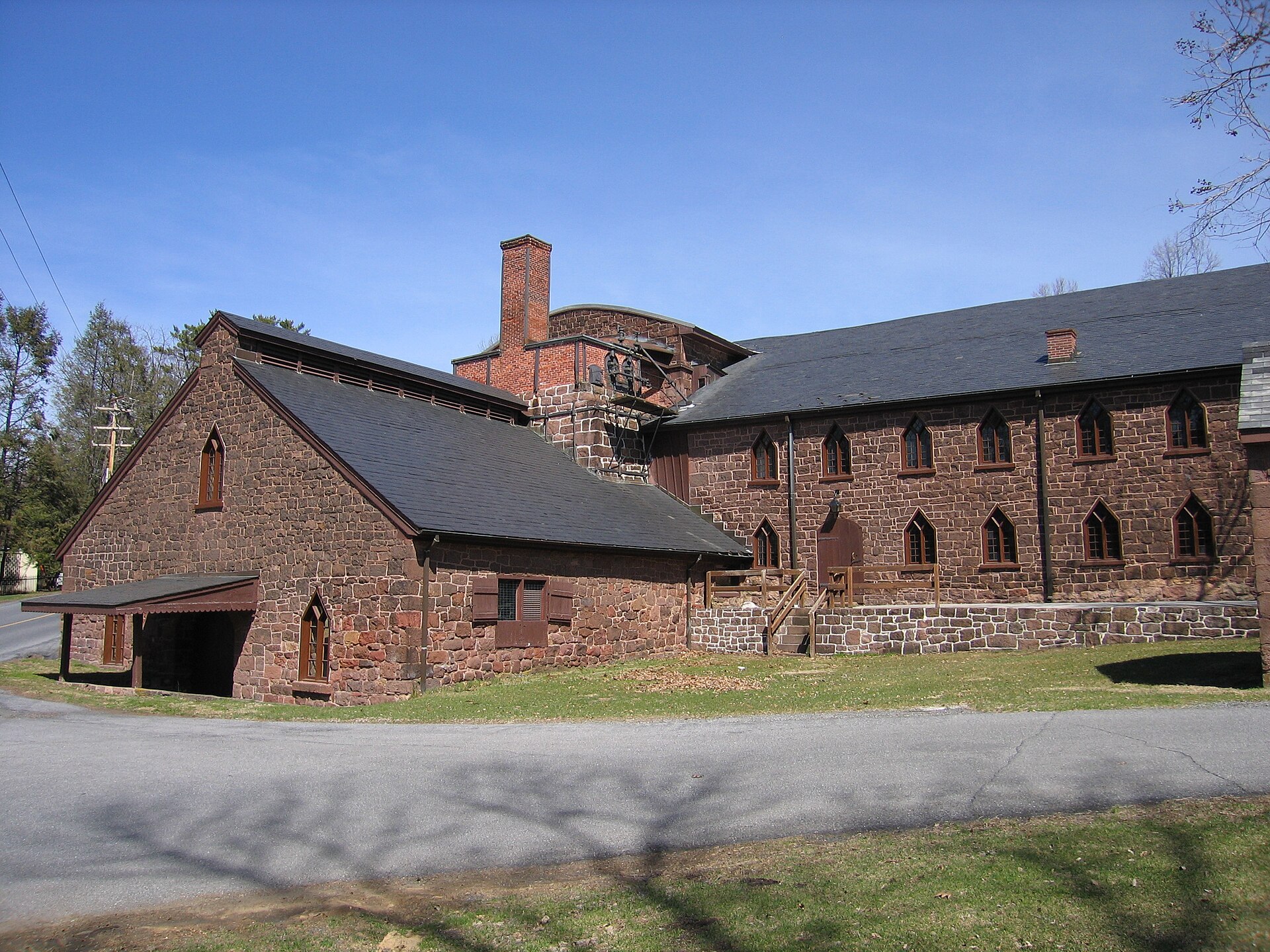 Picture of main building at Cornwall Iron Furnace taken 30 Mar 2007. — Pennsylvania