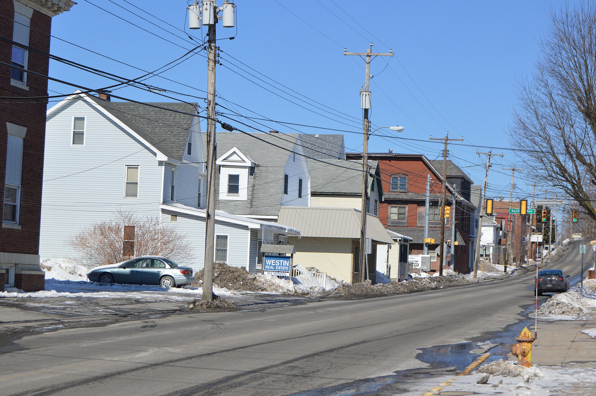 Street scene in Cresson, Pennsylvania