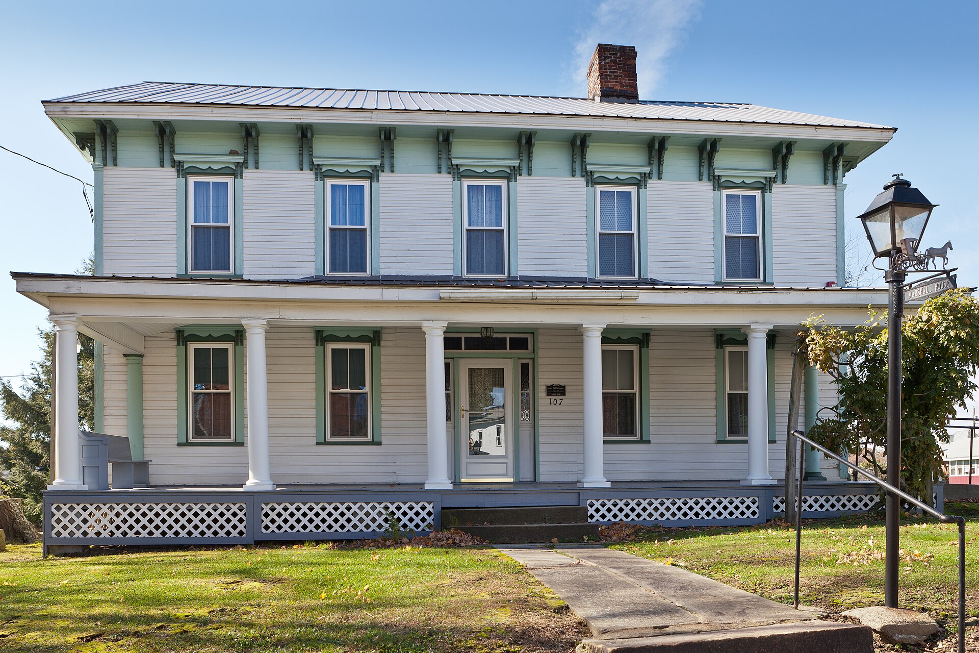 The Thomas Marshall House, a historic house in Dayton, Armstrong County, Pennsylvania.