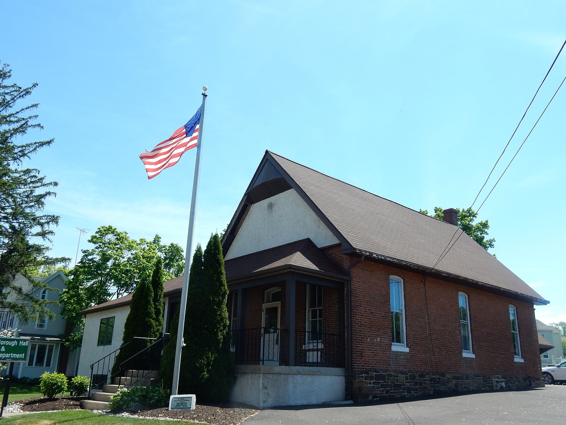 Dublin Borough Hall and Police Department, 119 Maple Avenue, Dublin, Bucks County, PA. — Pennsylvania