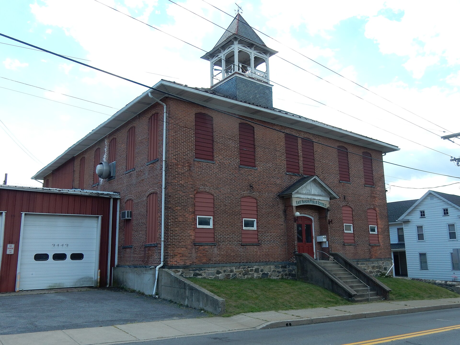 East Bangor Public Schools Bldg. on E. Central Ave., East Bangor, Northampton County, Pennsylvania.
