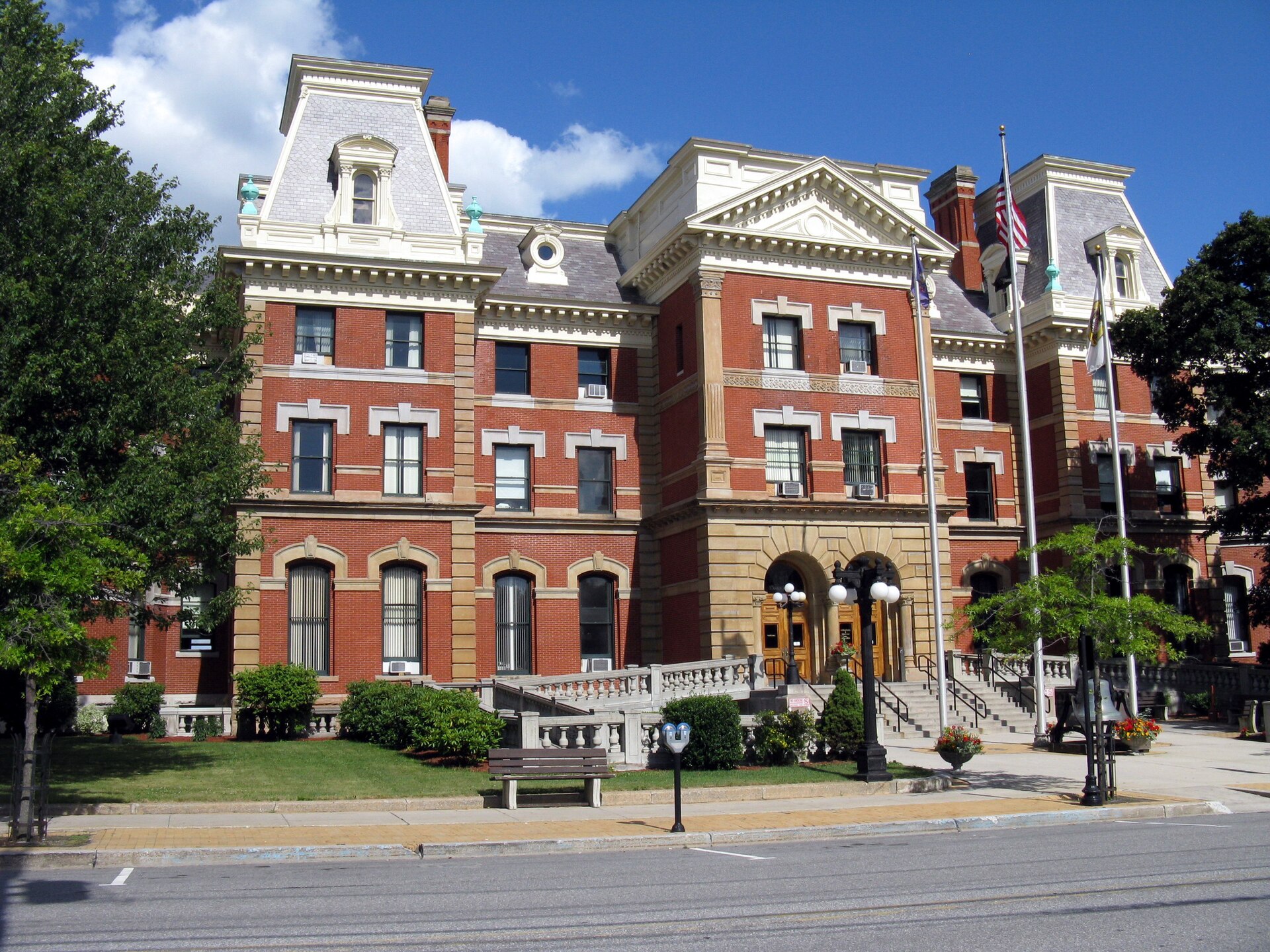 The Cambria County Courthouse in Ebensburg, Pennsylvania is listed on the National Register of historic Places.