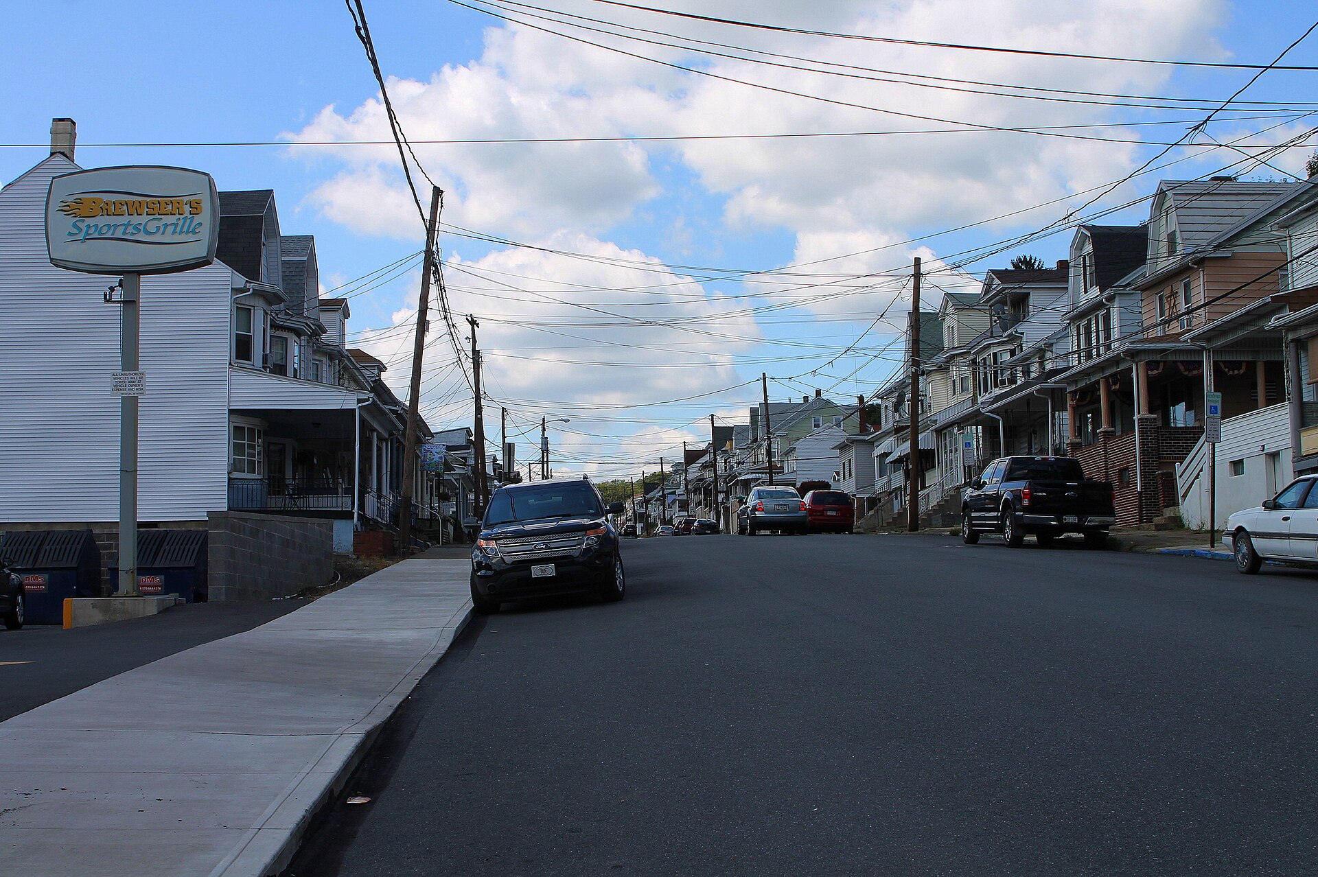 Street scene in Edgewood, Pennsylvania