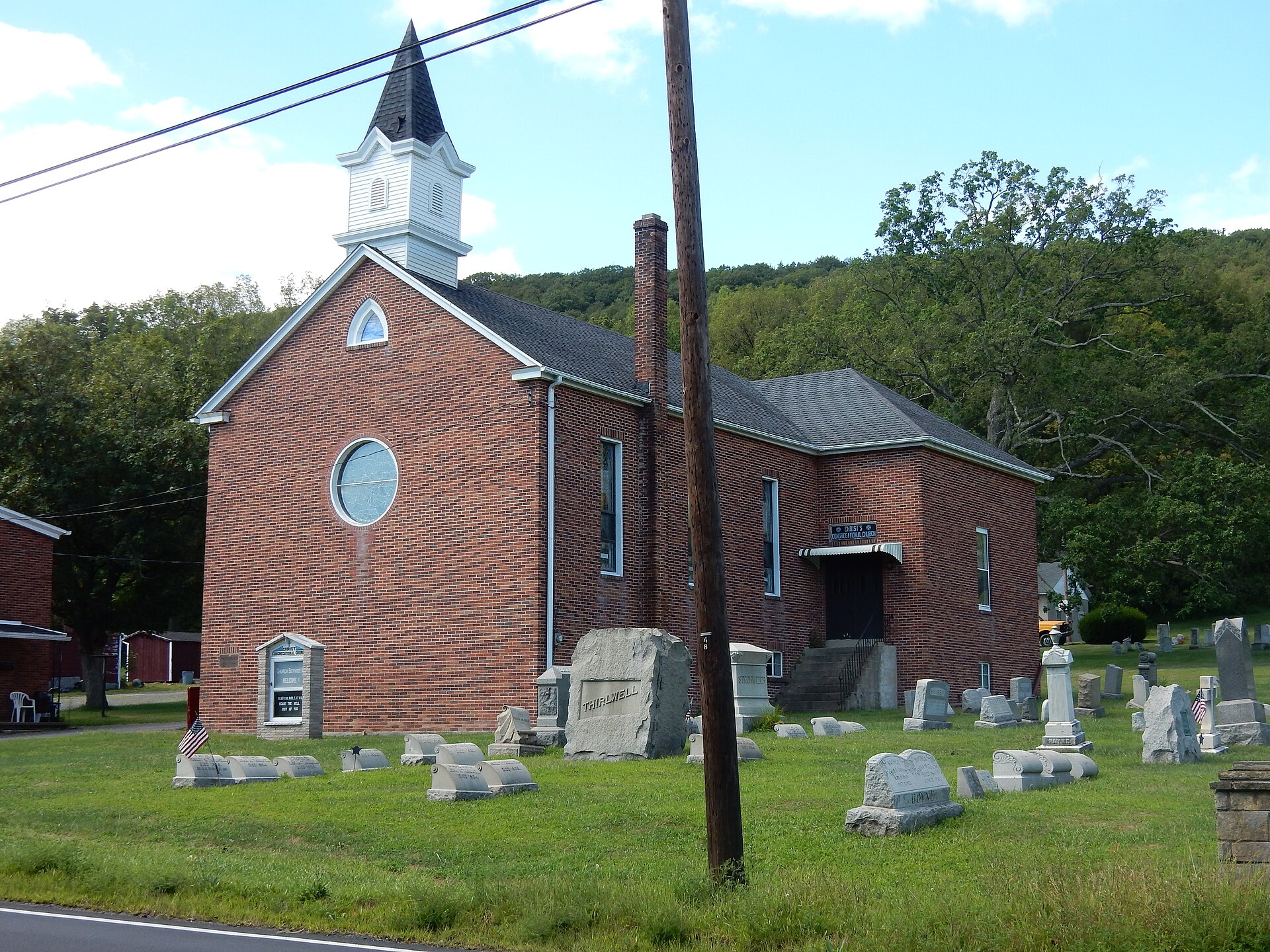 Christ Congregational Church on Broad St. (PA 61) in Fountain Springs, Butler Township, Schuylkill County, Pennsylvania.