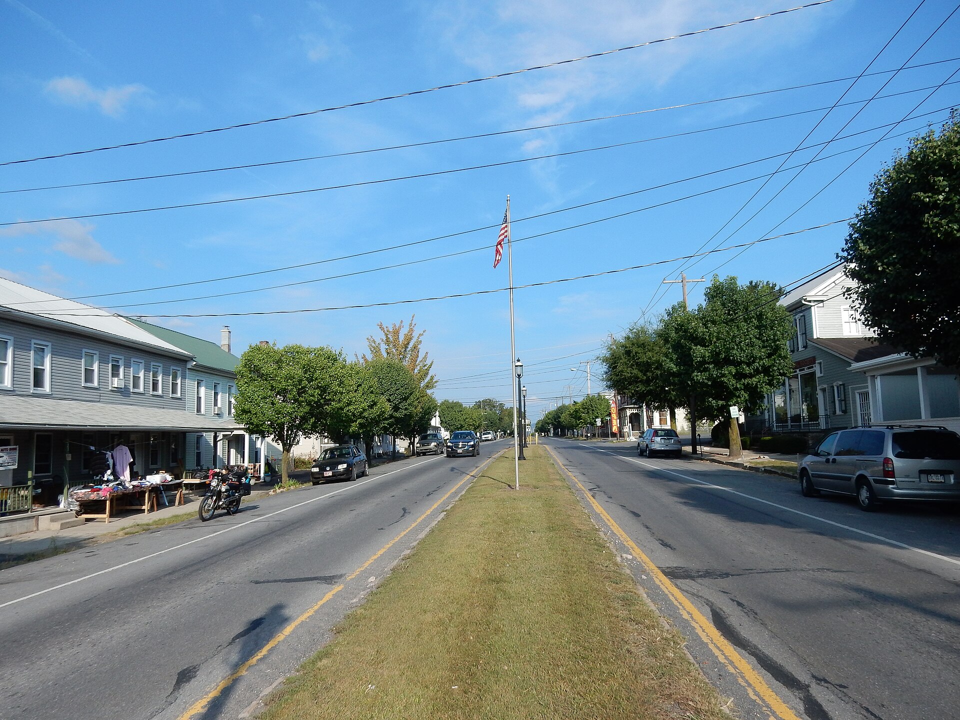 View of Market St., Gratz, Dauphin County, Pennsylvania. Looking east.
