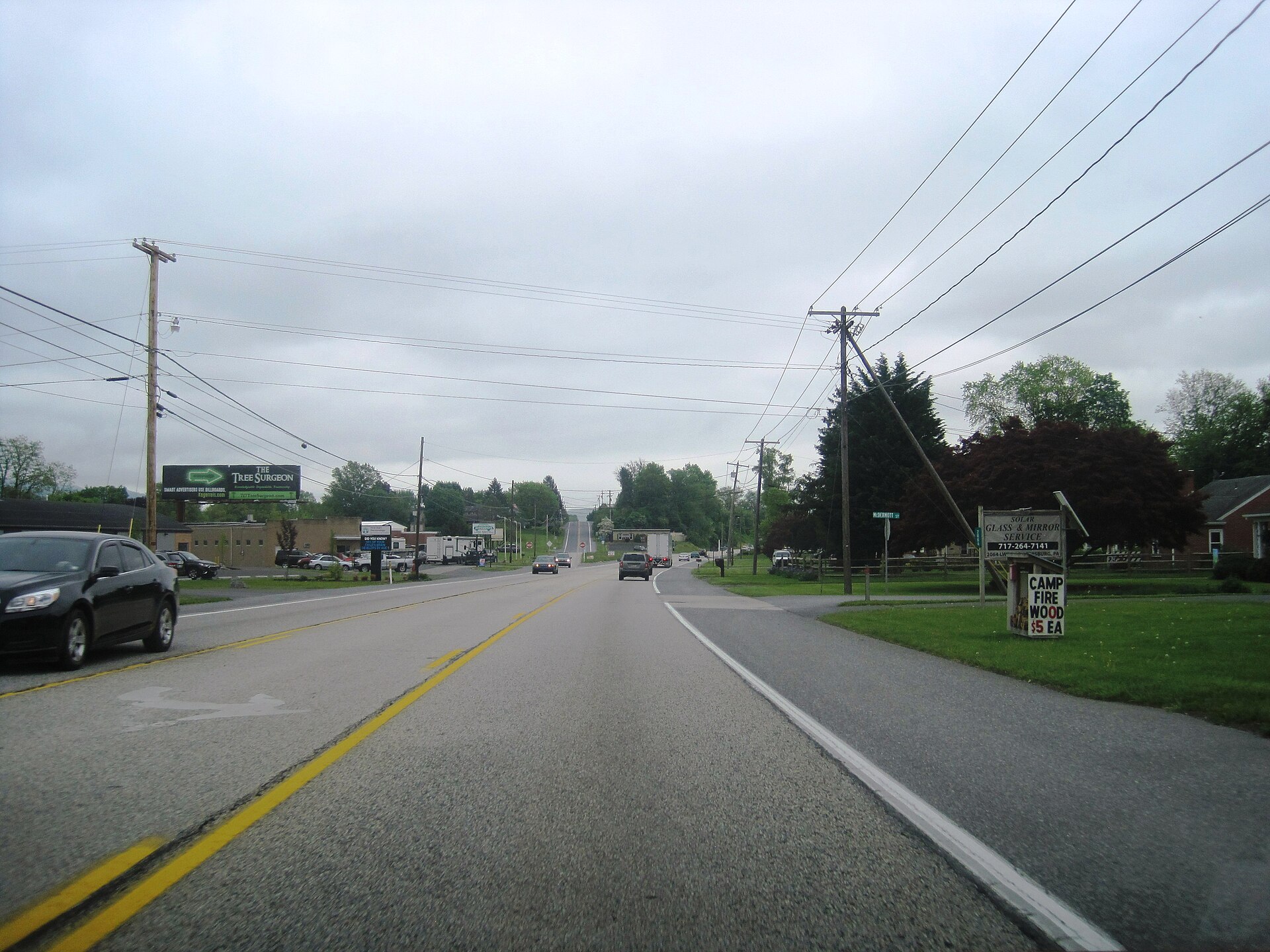 Street scene in Guilford, Pennsylvania