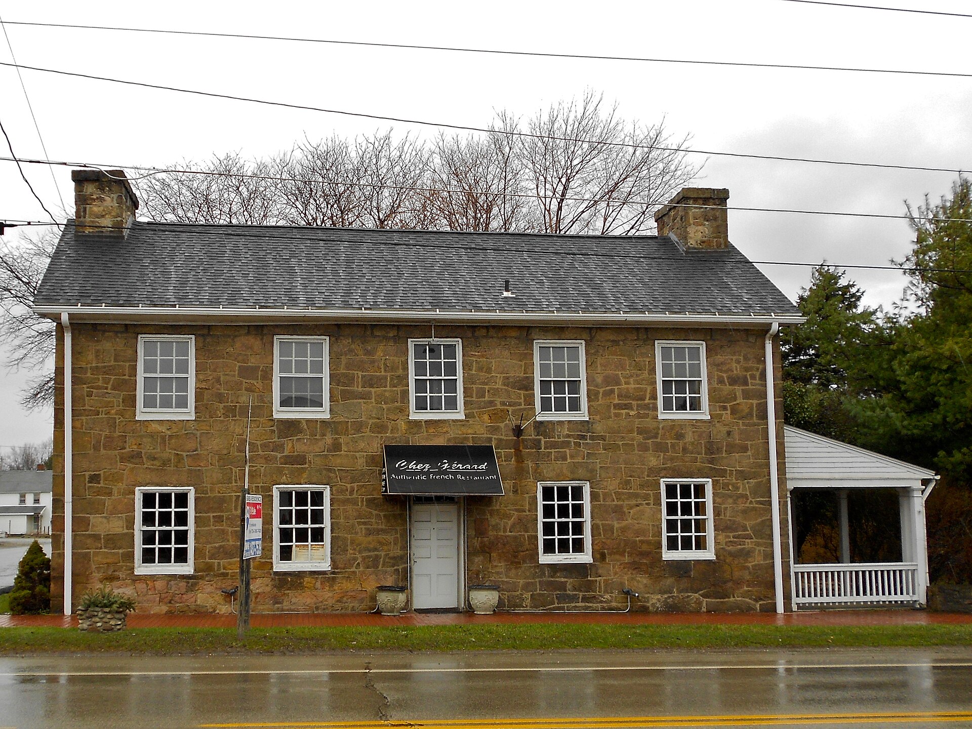 Hopwood-Miller Tavern on the NRHP since November 27, 1995. On U.S. Route 40 (Main Street or the National Road) in Hopwood, South Union Township, Fayette County, Pennsylvania near Uniontown.