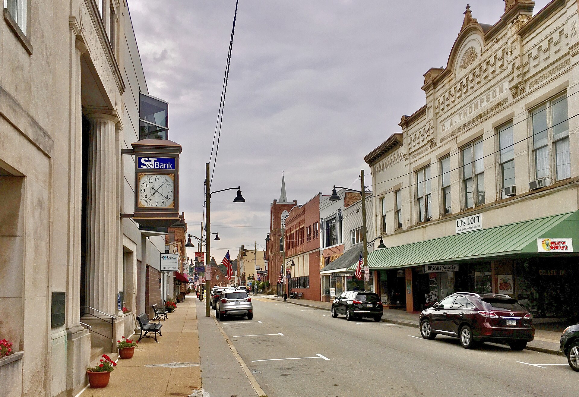 Main Street in Irwin, Pennsylvania