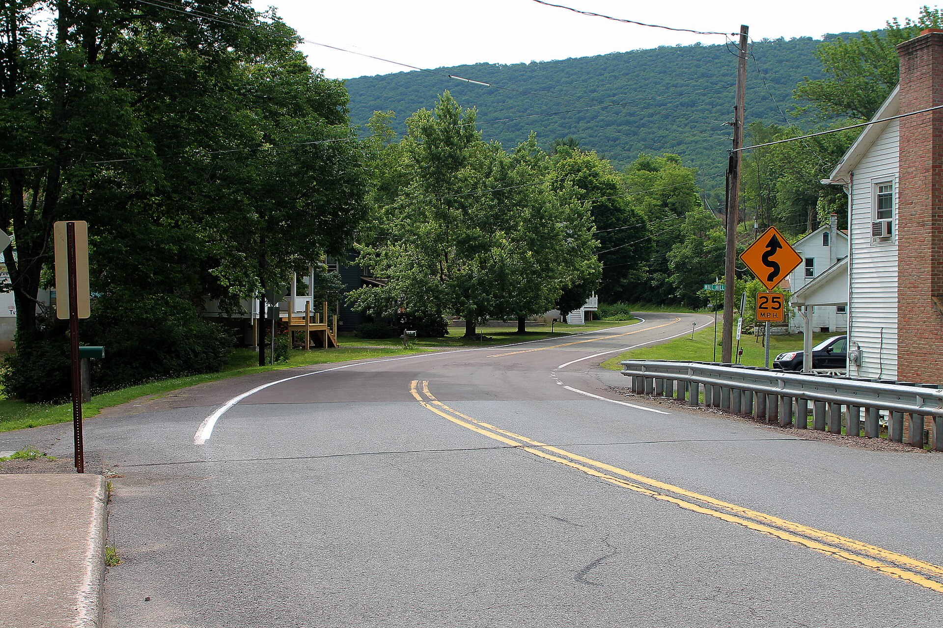 Street scene in Jonestown, Pennsylvania