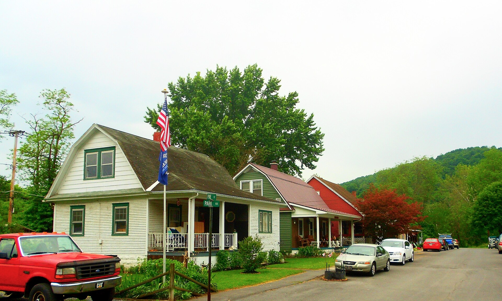 Houses in Kistler, Mifflin County, Pennsylvania. What you see here is about a tenth of the town.