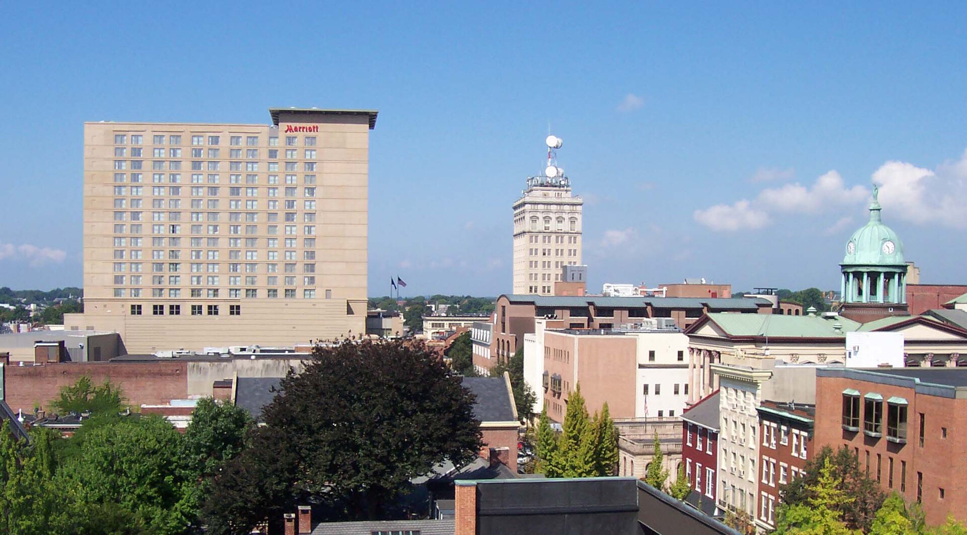 Downtown streets in Lancaster, Pennsylvania