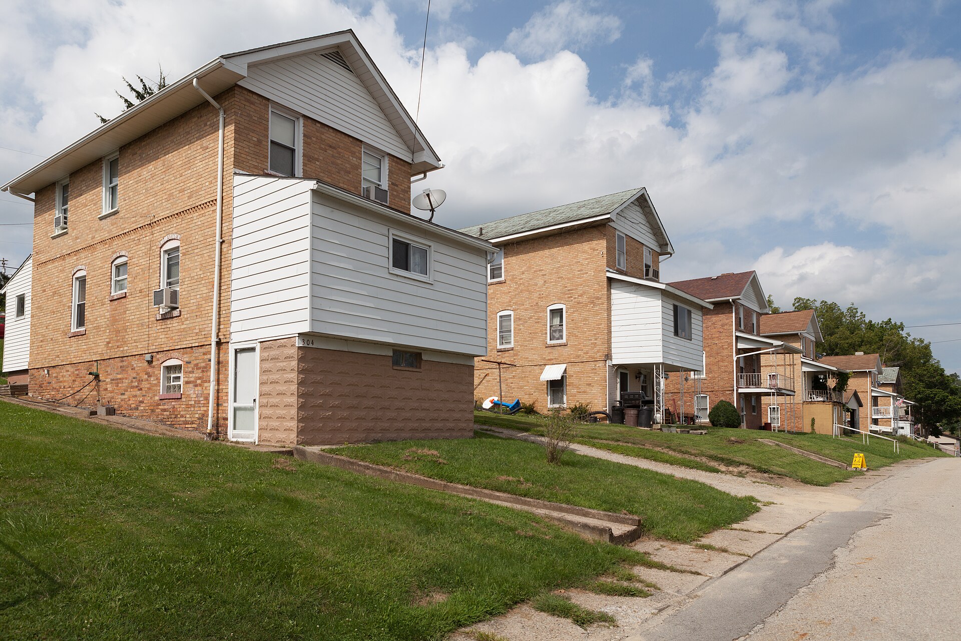 In Washington County, Pennsylvania's Marianna Historic District, near 304 2nd St looking northeast.