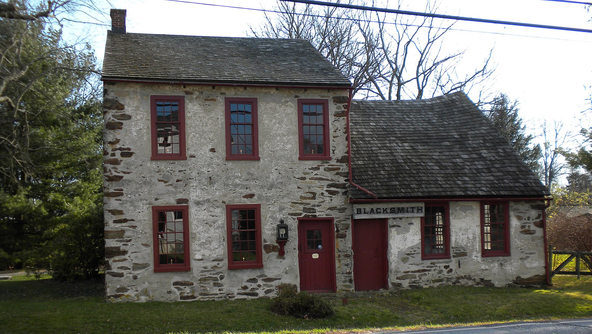 Street scene in Marshallton, Pennsylvania