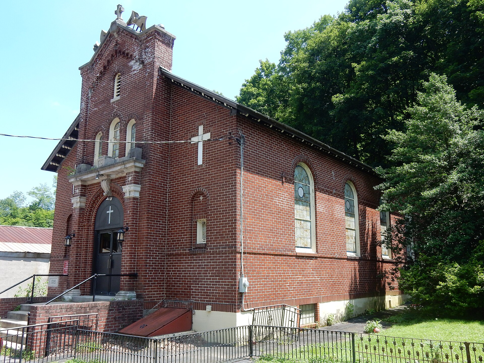 Former, St Francis De Sales Catholic Church (built 1921), @ former location, 49 Main St., Mount Carbon, Schuylkill County, Pennsylvania.