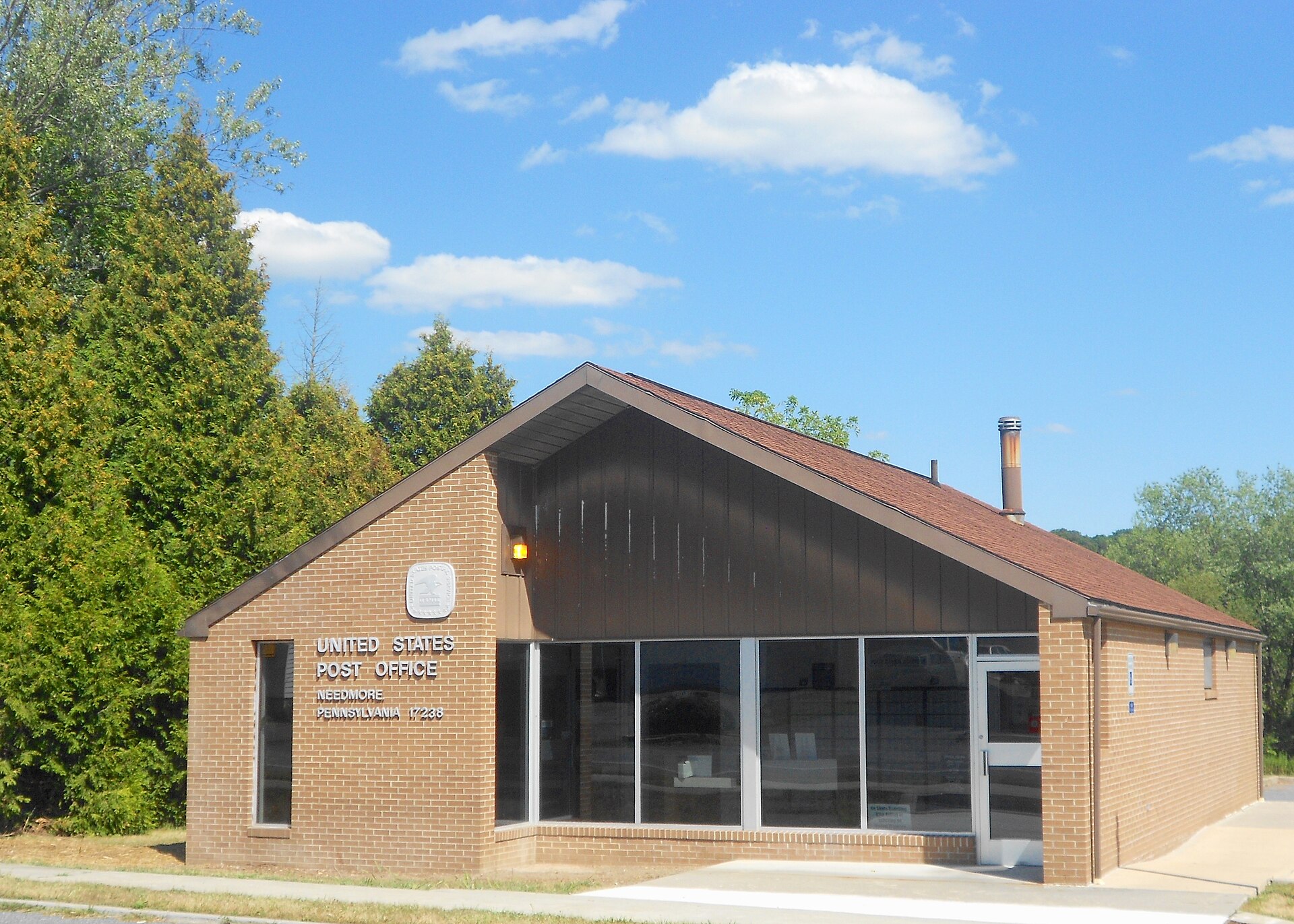 US Post Office in Needmore, Belfast Township, Fulton County, Pennsylvania. Zip code 17238
