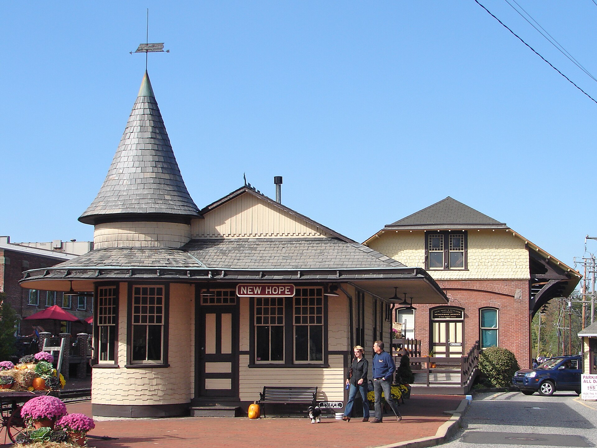 New Hope Station in New Hope, Pennsylvania