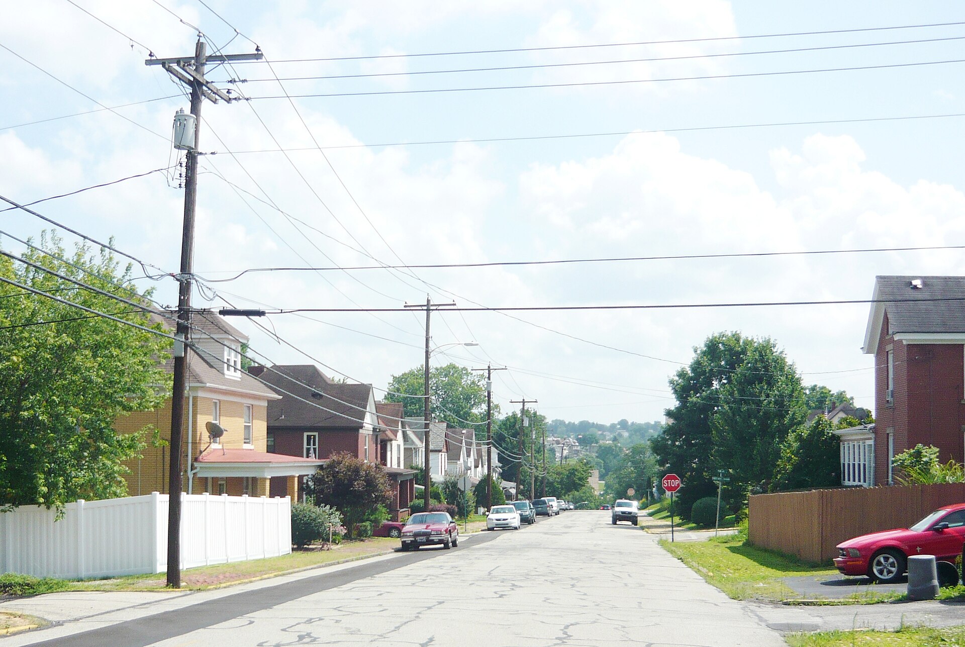 First Street (at Lincoln Avenue), Borough of North Irwin, Westmoreland County, Pennsylvania.