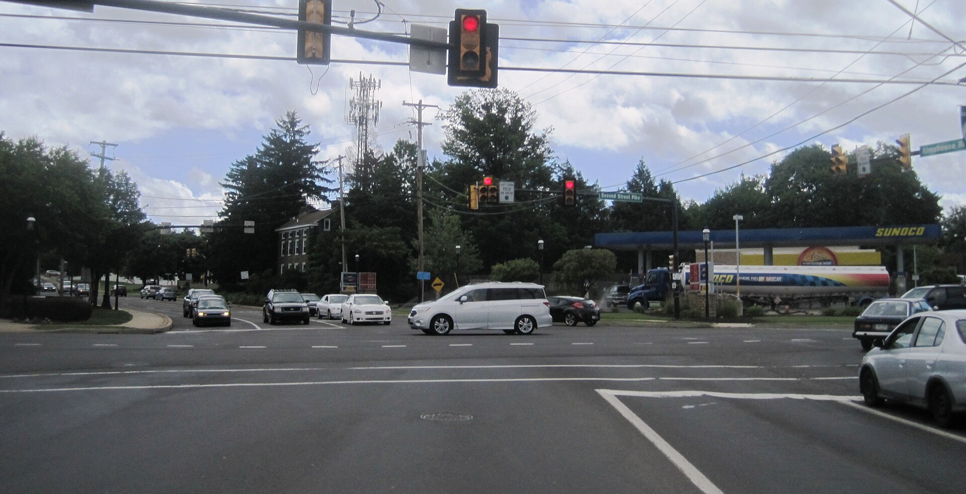 Photo of the census designated place of Richboro, Pennsylvania within Northampton Township, Bucks County, Pennsylvania.