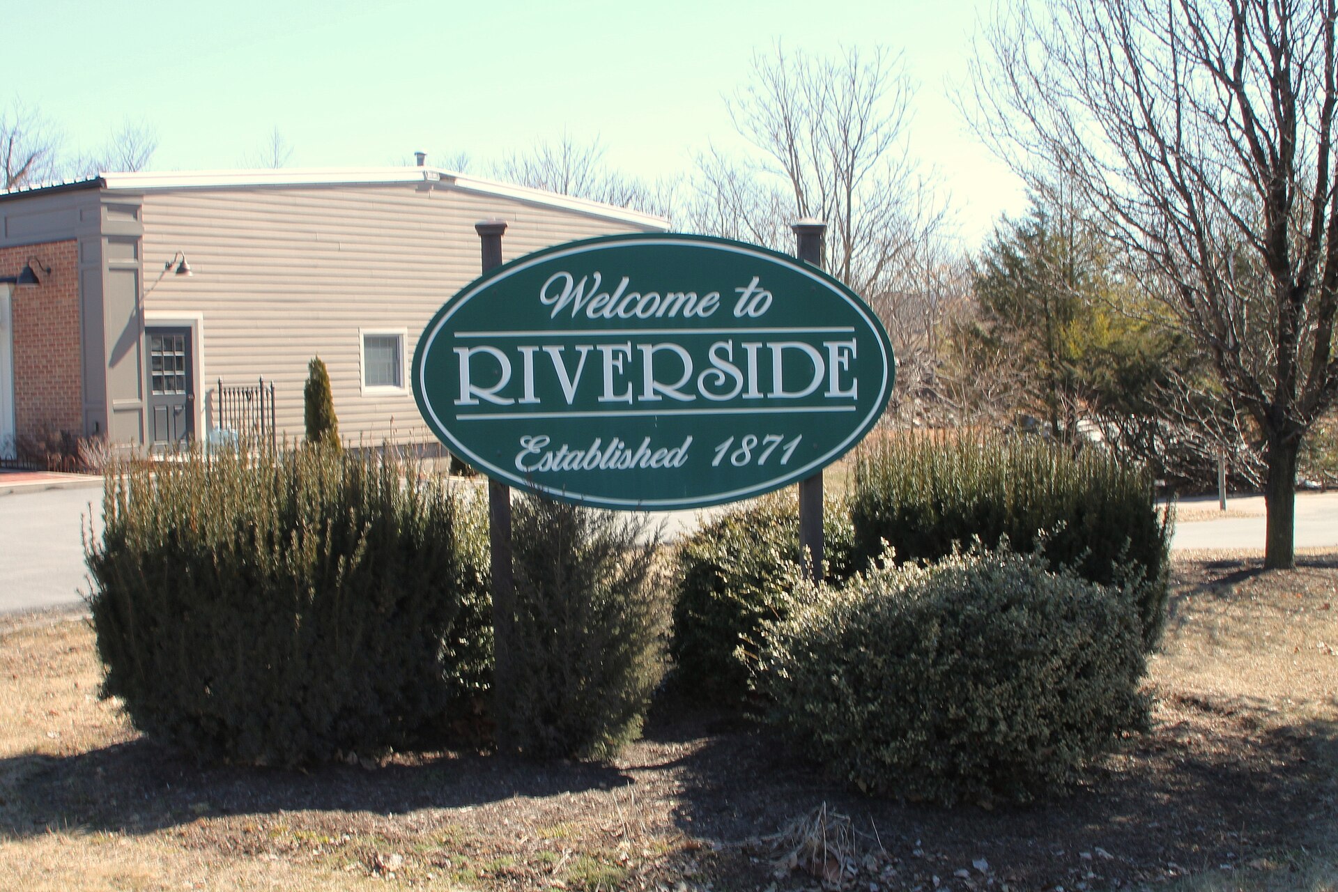 River landscape in Riverside, Pennsylvania