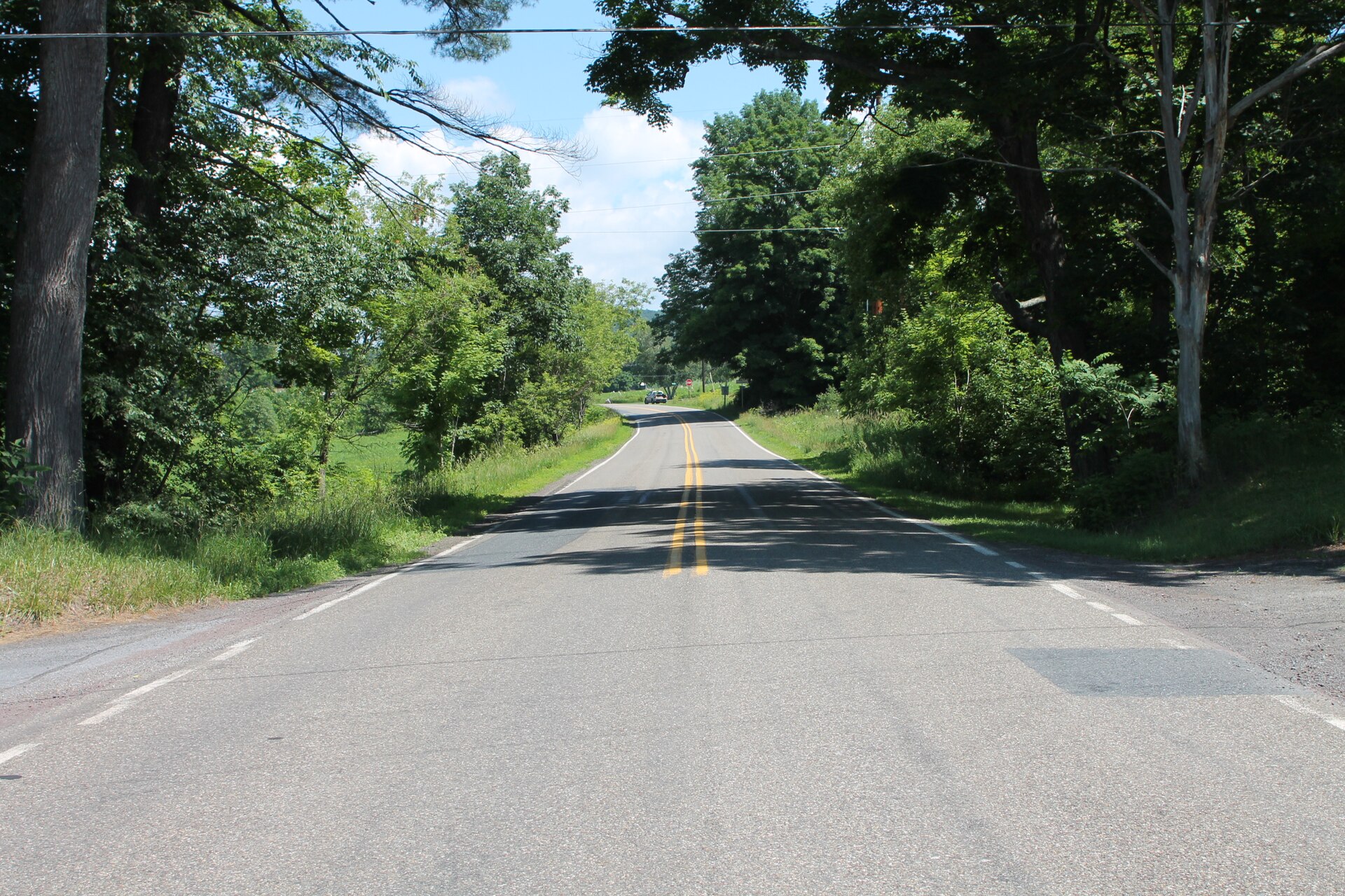 Rohrsburg Road looking north at the edge of Rohrsburg — Pennsylvania