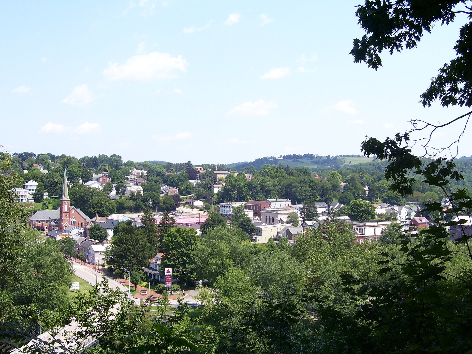 Picture of Saltsburg taken from the overlook located on the East side of The Kiski School — Pennsylvania