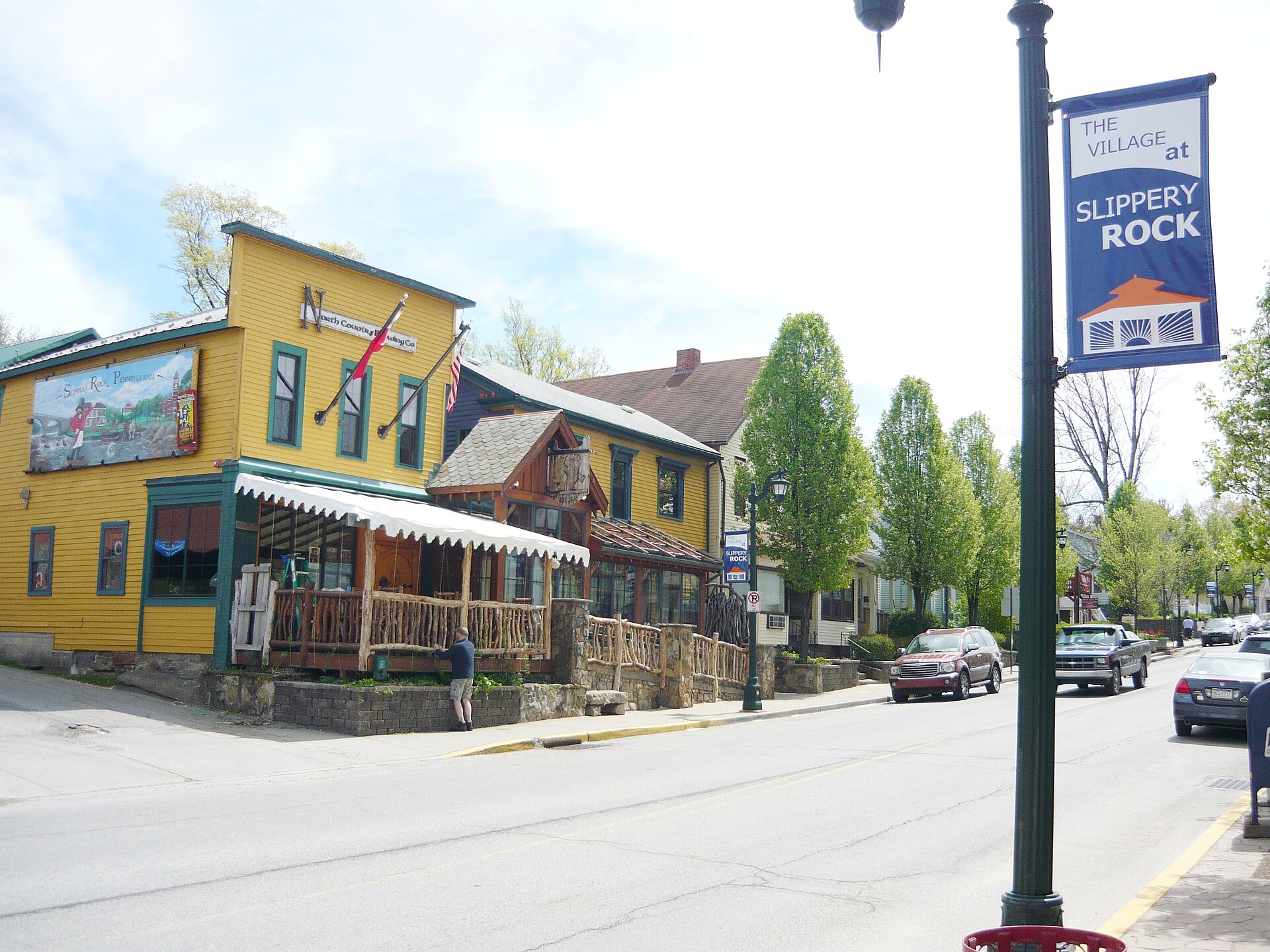 Main Street in Slippery Rock, Pennsylvania
