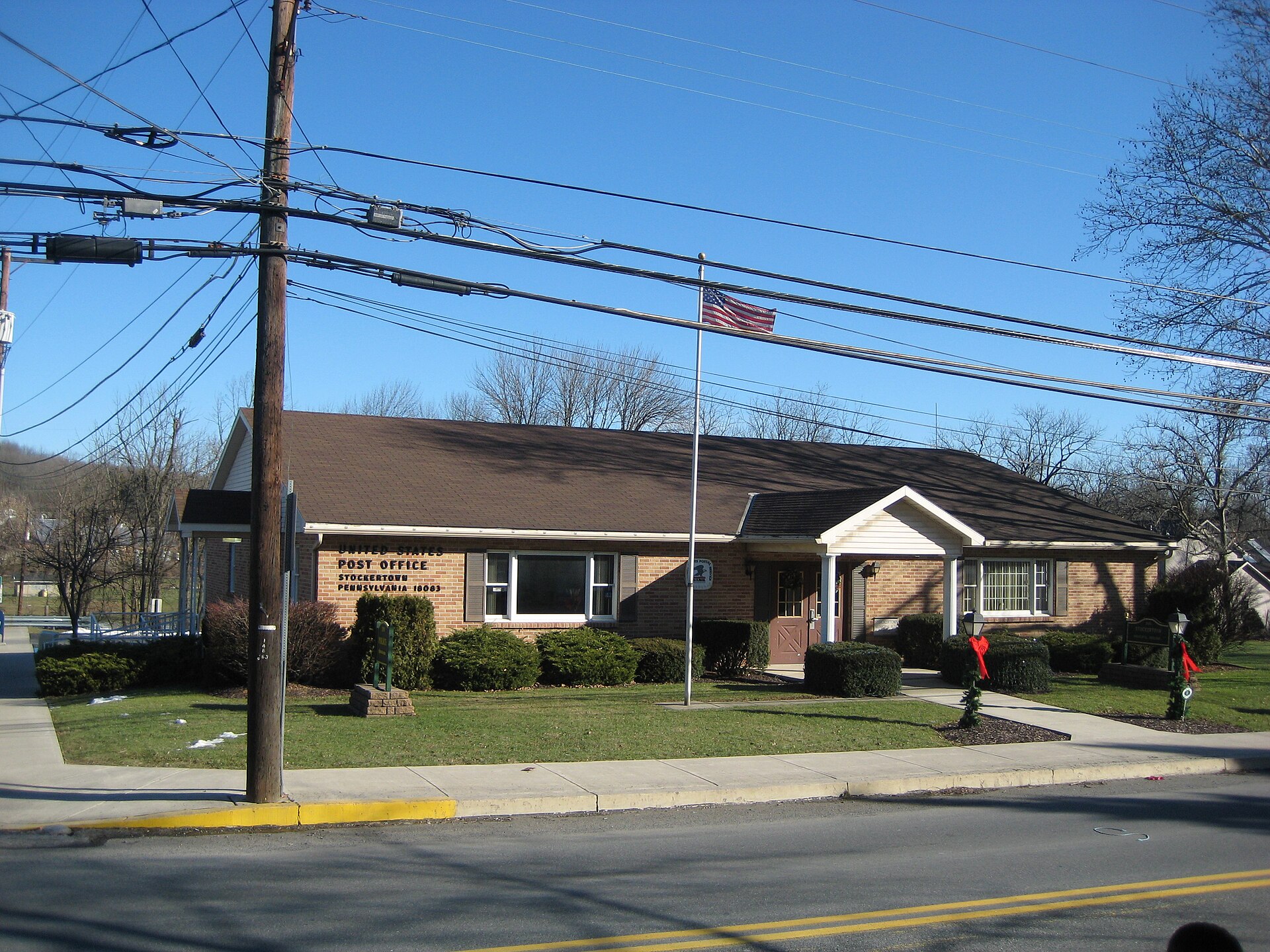 The Stockertown, PA post office and municipal building. — Pennsylvania